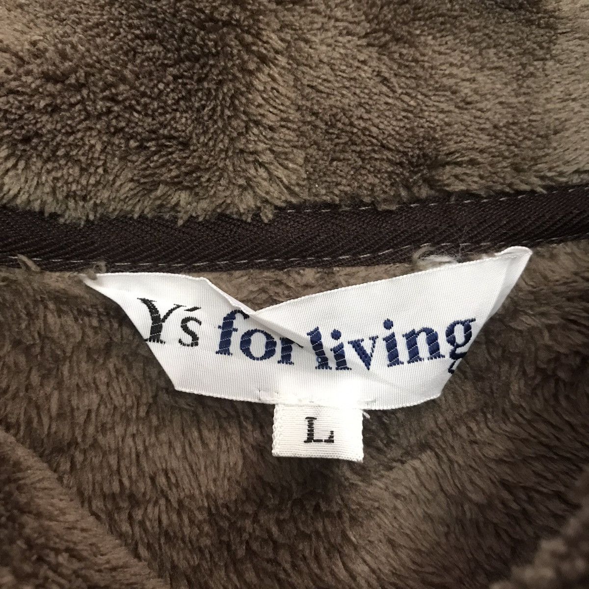 Yohji Yamamoto Y’s for living fleece long coat jacket Size US L / EU 52-54 / 3 - 3 Thumbnail