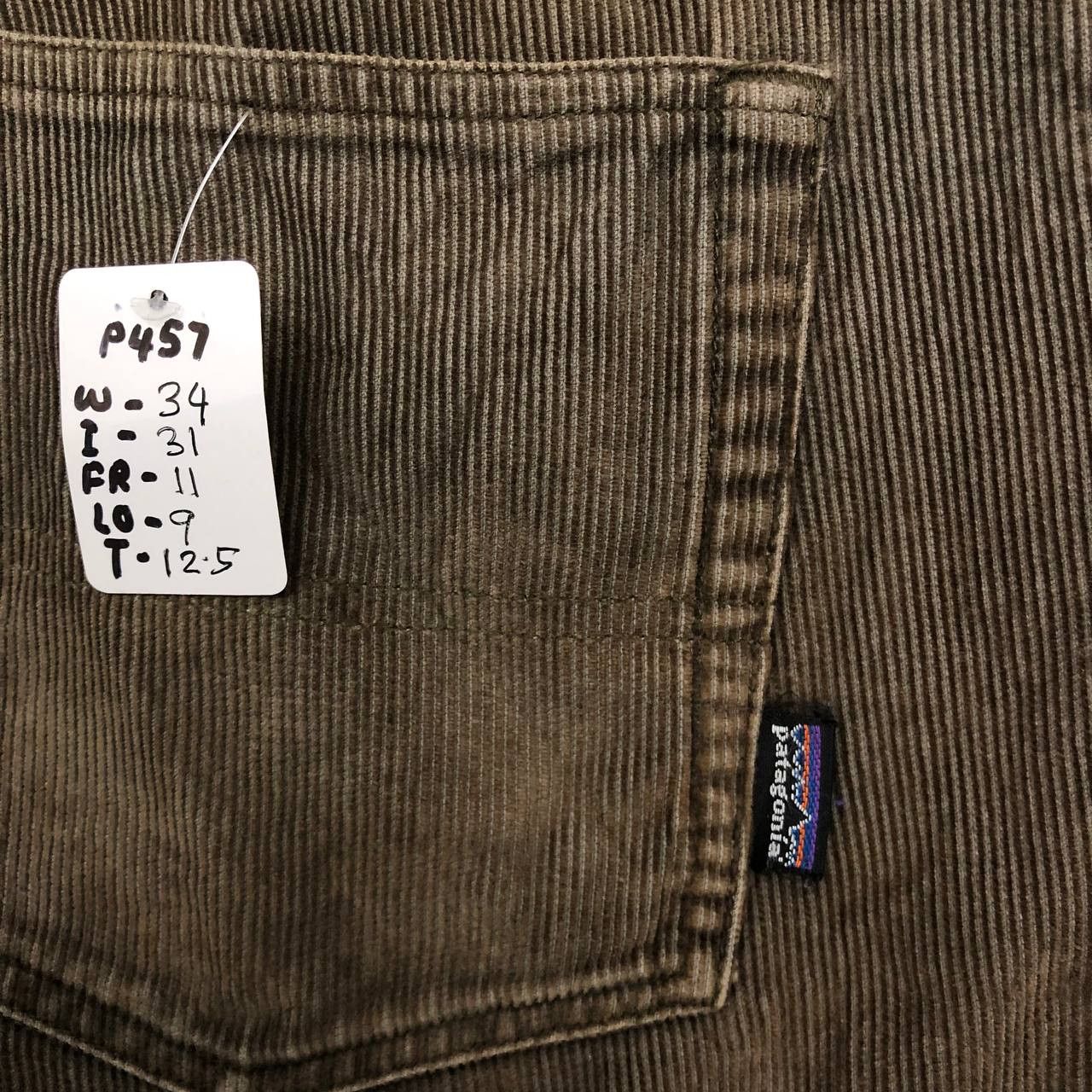 Patagonia P457 PATAGONIA x ORGANIC COTTON CORDUROY JEANS Size US 34 / EU 50 - 11 Thumbnail