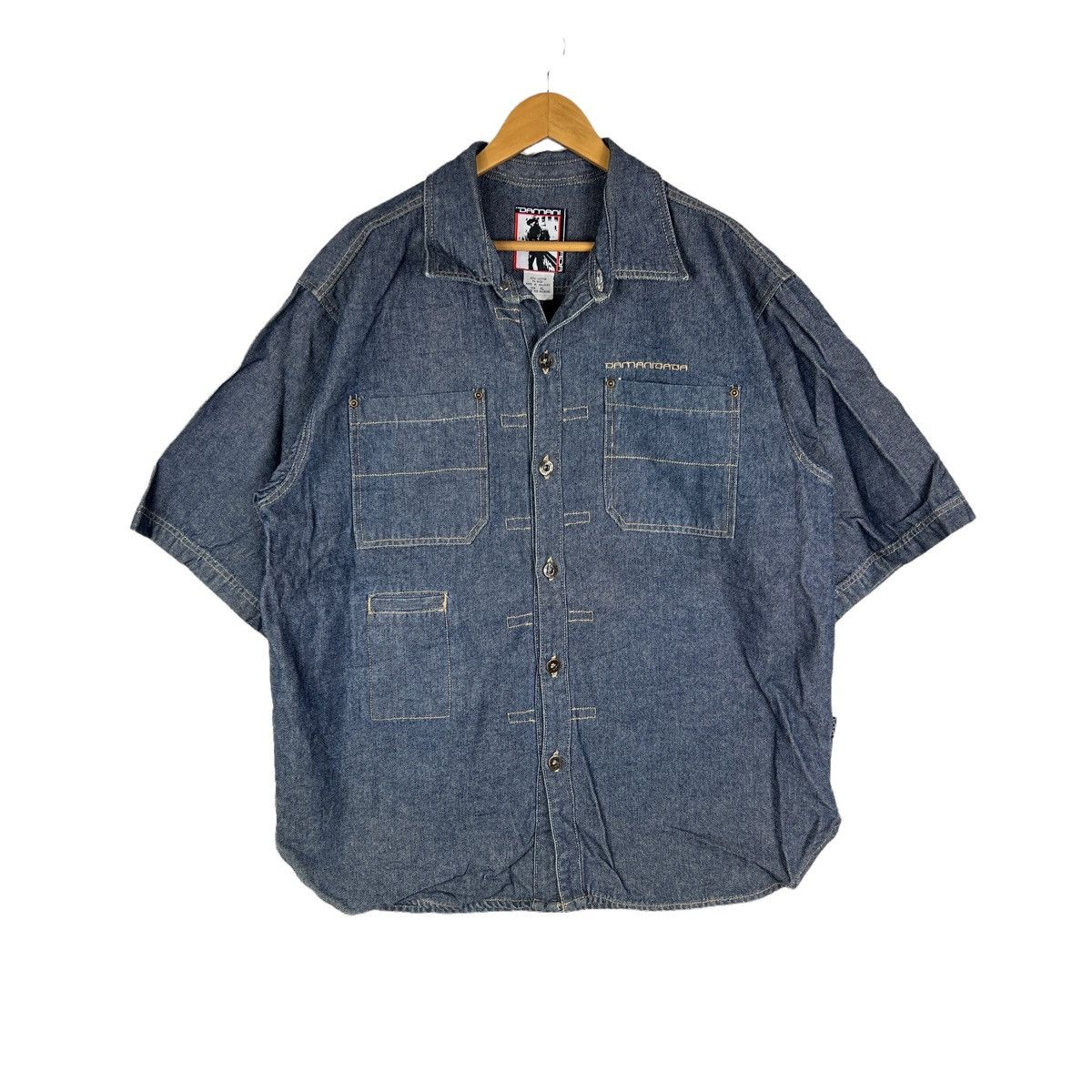 Vintage DAMANI DADA Jeans Shirt Hiphop Swag Streetwear