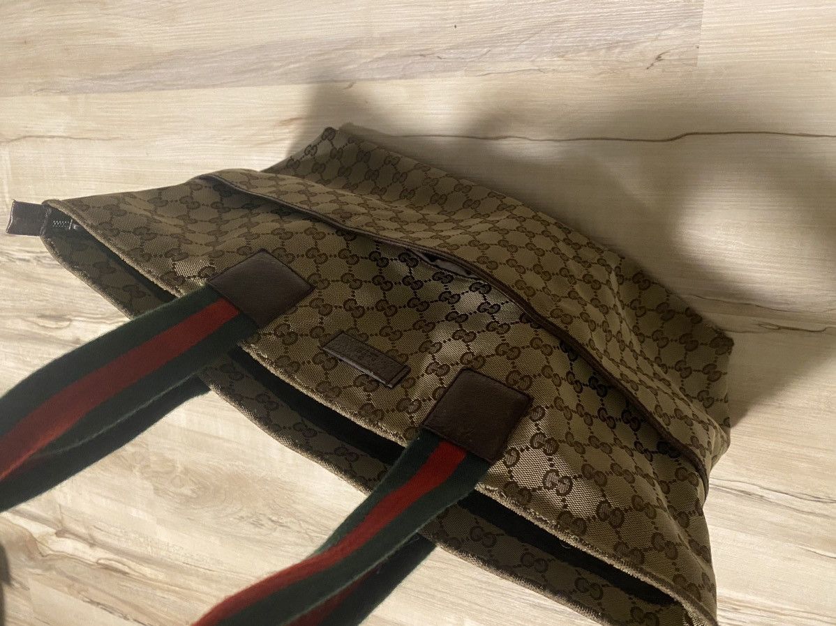 Gucci Gucci GG Canvas Web Diaper Tote Vintage Monogram Bag Size ONE SIZE - 12 Thumbnail