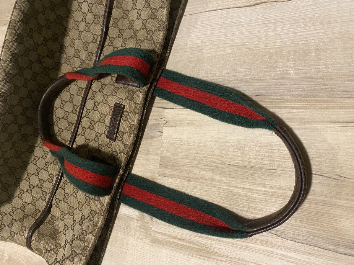 Gucci Gucci GG Canvas Web Diaper Tote Vintage Monogram Bag Size ONE SIZE - 5 Thumbnail