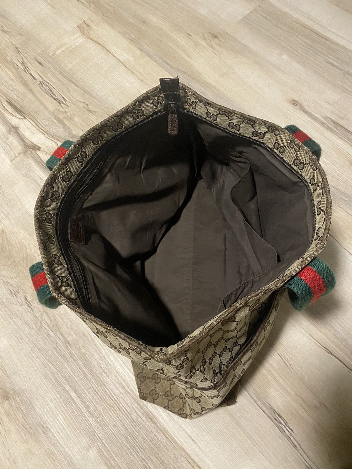 Gucci Gucci GG Canvas Web Diaper Tote Vintage Monogram Bag Size ONE SIZE - 2 Thumbnail