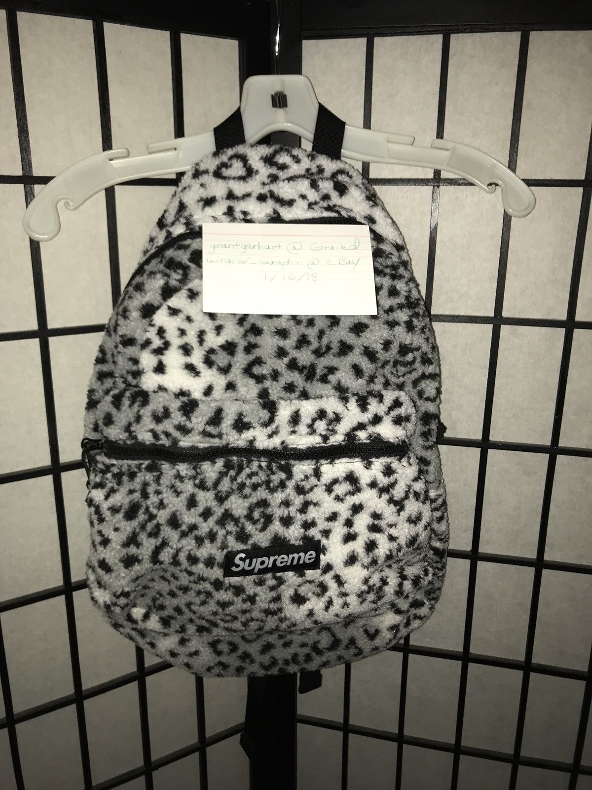 Supreme Leopard Fleece Backpack | Grailed