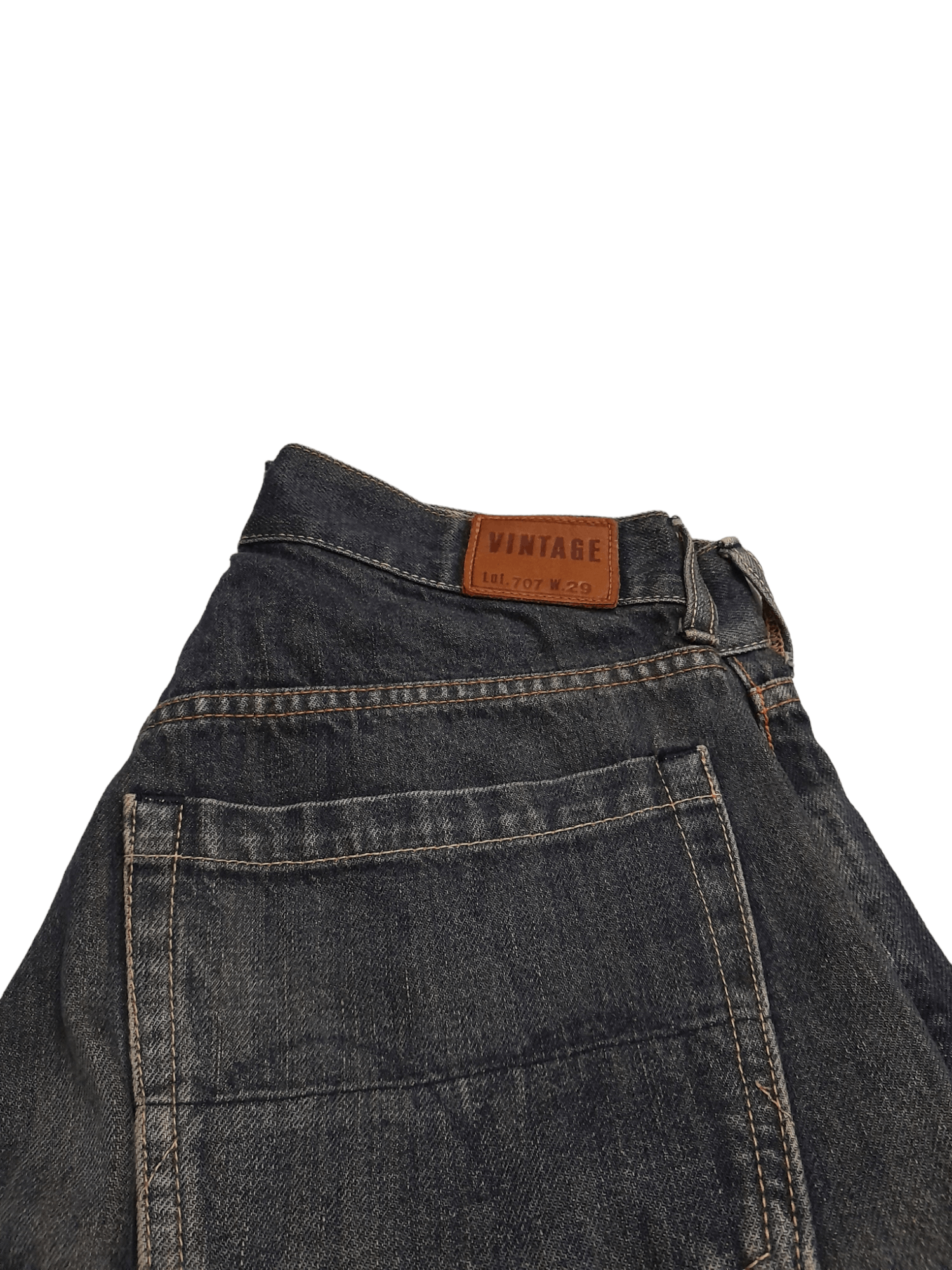 Designer × Japanese Brand Bon Marlen Designer Japan Selvedge Rusty Denim (E768) Size US 26 / EU 42 - 3 Thumbnail