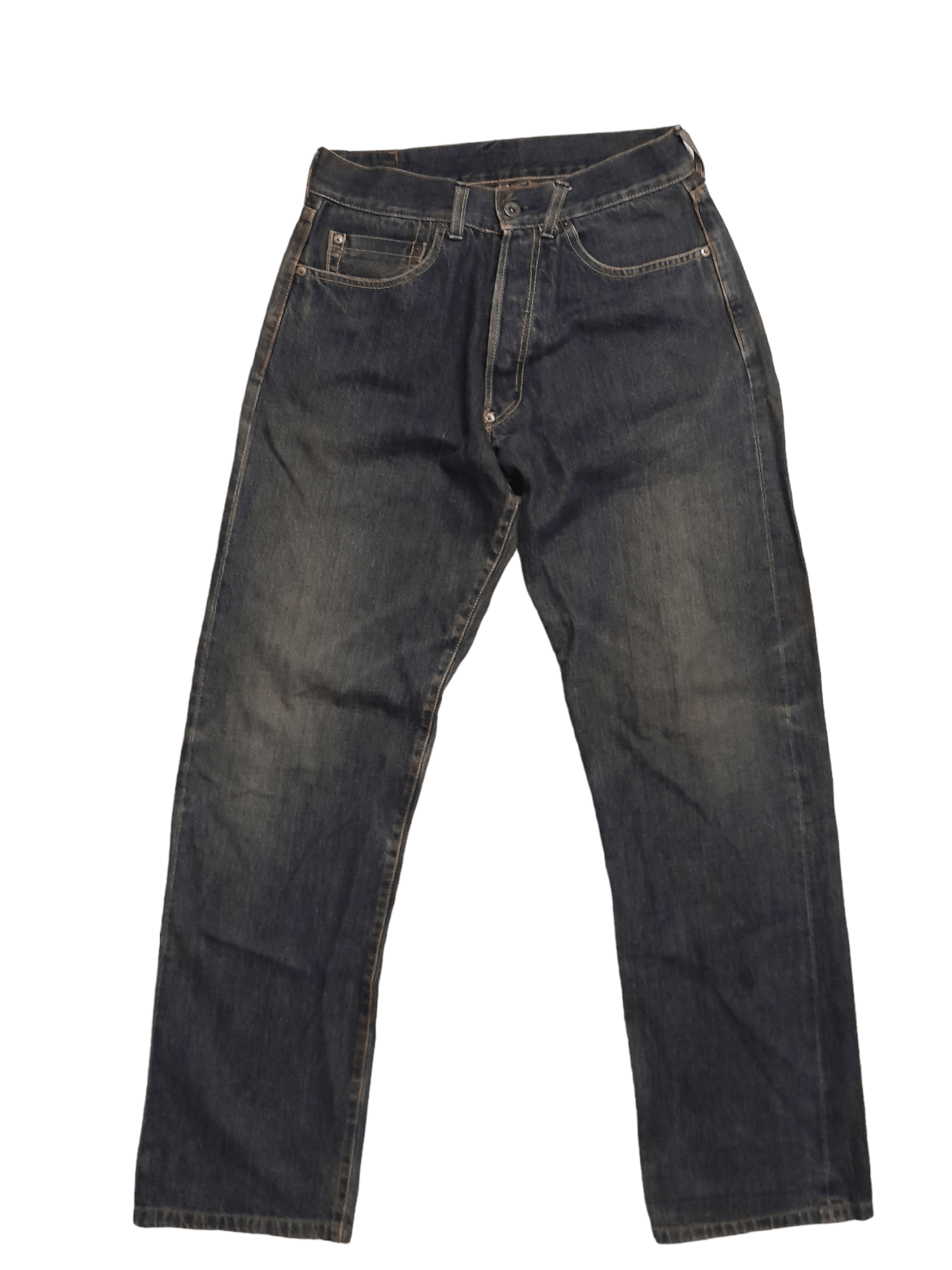 Designer × Japanese Brand Bon Marlen Designer Japan Selvedge Rusty Denim (E768) Size US 26 / EU 42 - 5 Thumbnail