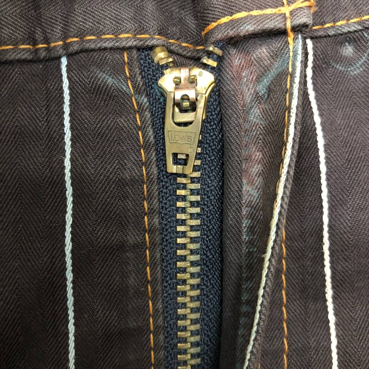 Levi's P448 VTG LEVI'S STRIPPED SKINNY JEANS Size US 33 - 6 Thumbnail