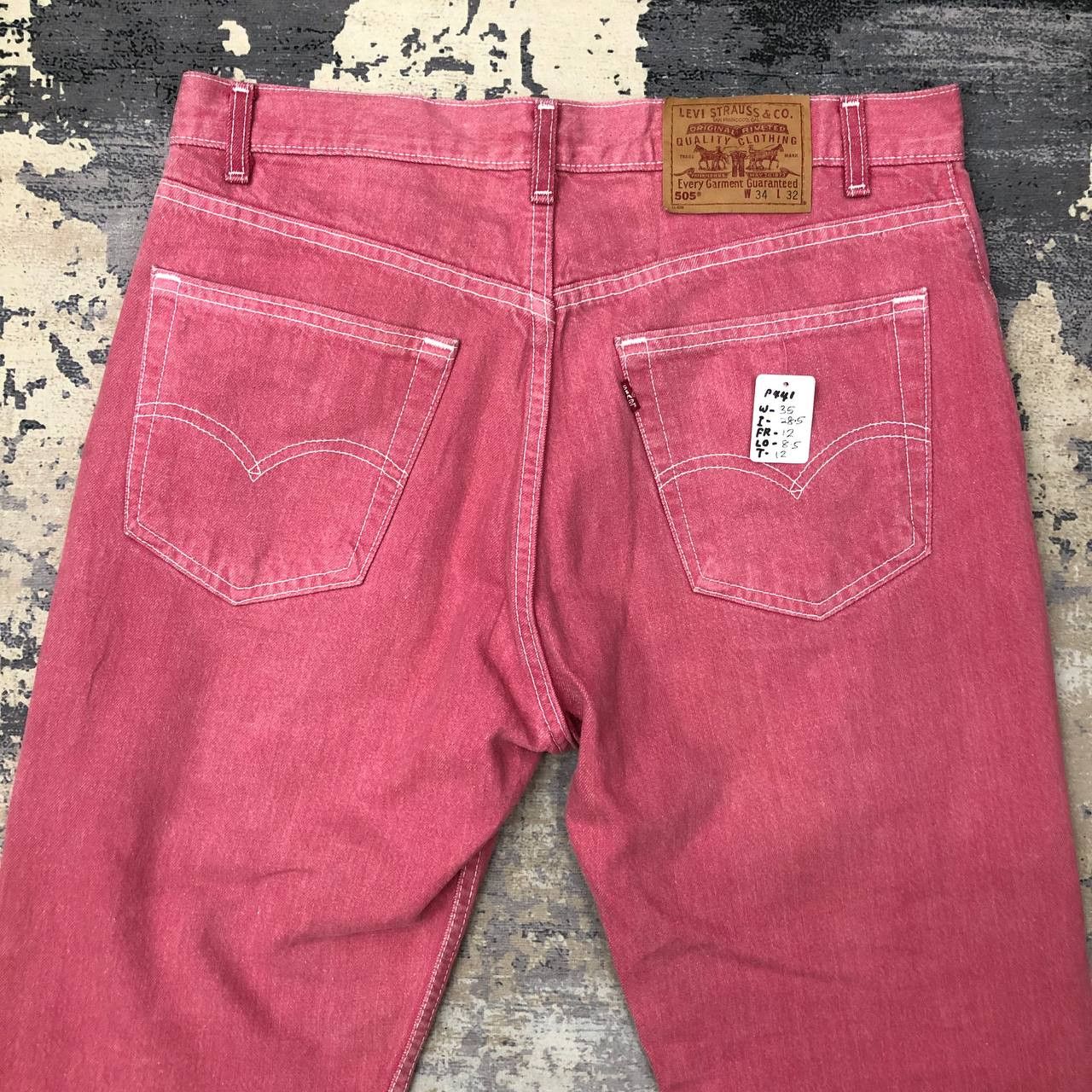 Levi's P441 VTG MADE IN USA LEVI'S 505 REGULAR FIT DENIM Size US 35 - 4 Thumbnail