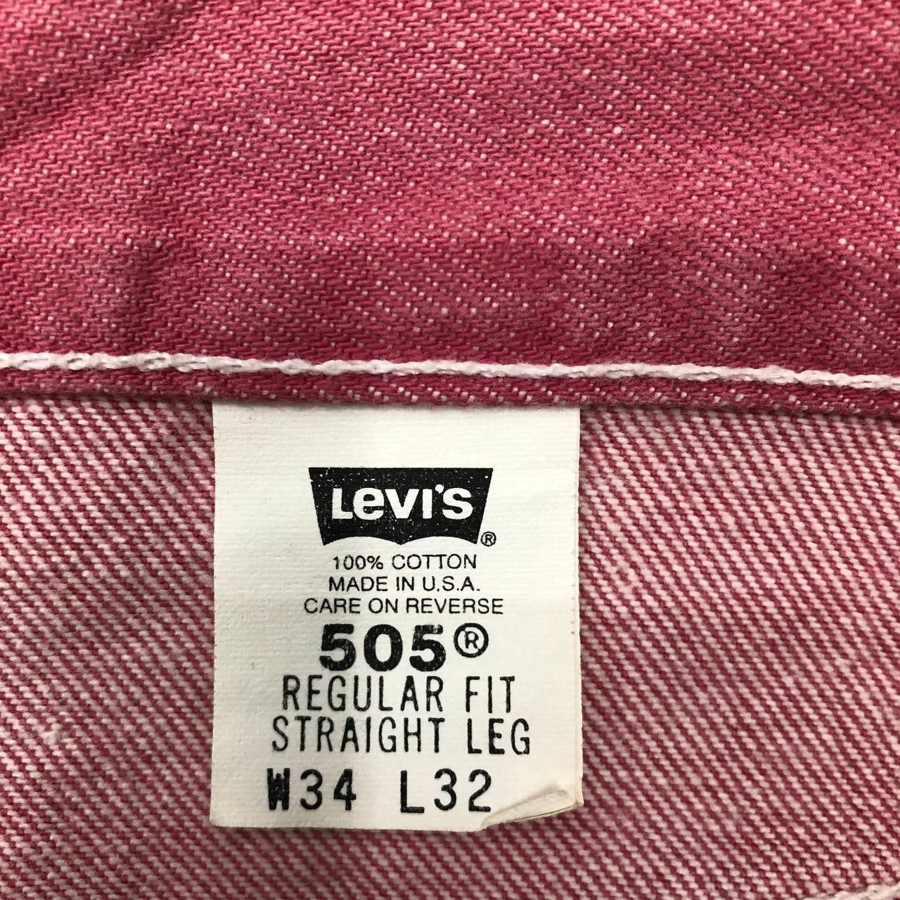 Levi's P441 VTG MADE IN USA LEVI'S 505 REGULAR FIT DENIM Size US 35 - 10 Thumbnail