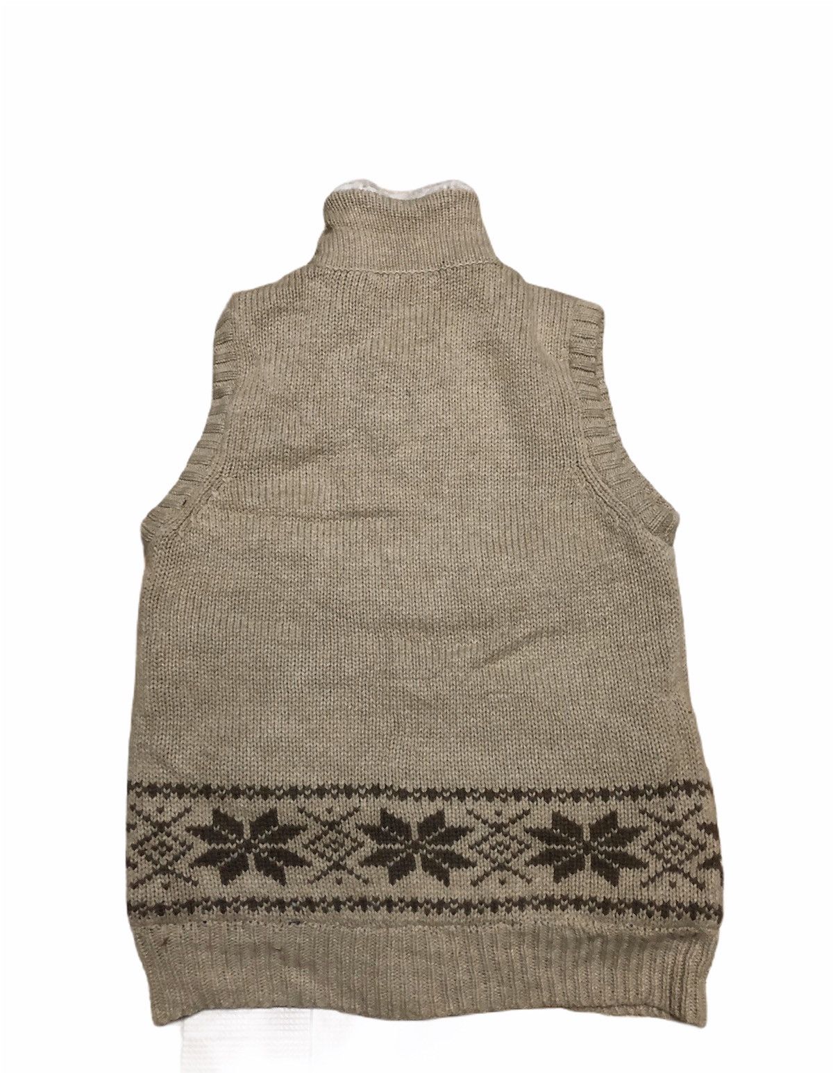 Japanese Brand Vintage Knitwear Vest Outdoor Winter Style Size US M / EU 48-50 / 2 - 2 Thumbnail