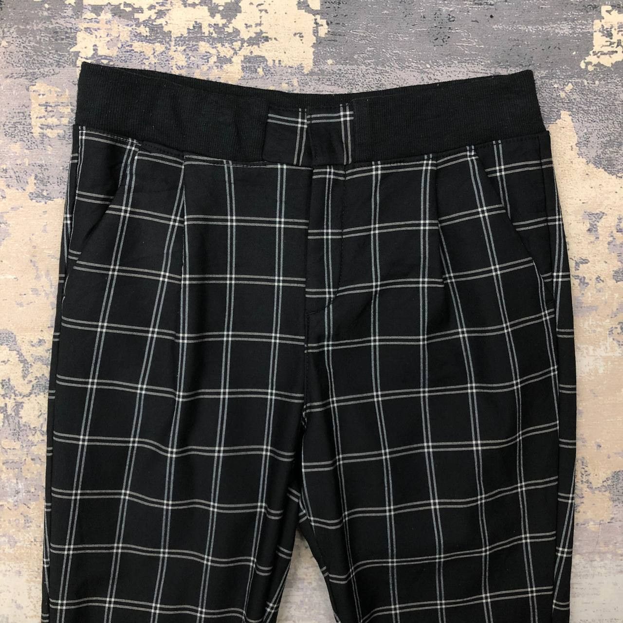 Japanese Brand P436 JAPAN BACK NUMBER SKINNY ANKLE PANTS Size 33" - 3 Thumbnail