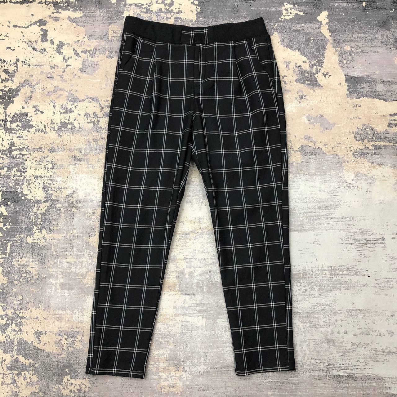 Japanese Brand P436 JAPAN BACK NUMBER SKINNY ANKLE PANTS Size 33" - 1 Thumbnail