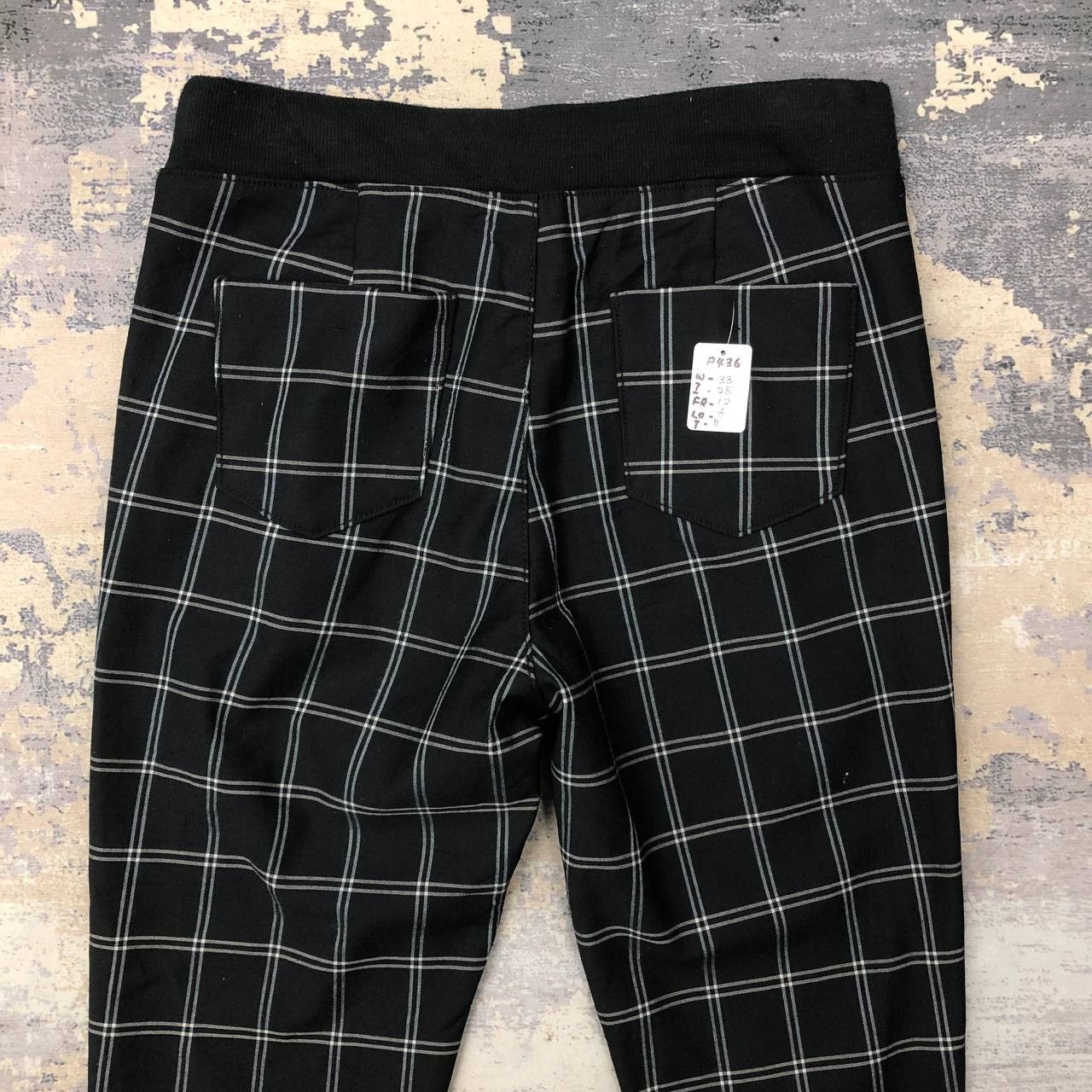 Japanese Brand P436 JAPAN BACK NUMBER SKINNY ANKLE PANTS Size 33" - 4 Thumbnail
