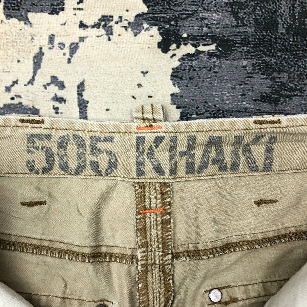 Edwin P434 EDWIN TYPE 505 KHAKI SKINNY BAKER PANTS Size US 30 / EU 46 - 6 Thumbnail