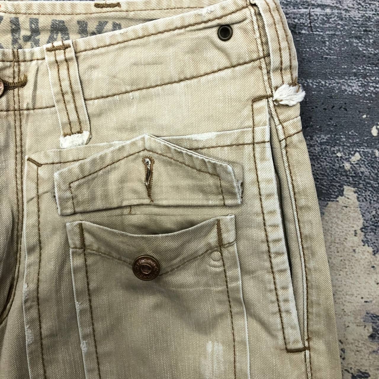 Edwin P434 EDWIN TYPE 505 KHAKI SKINNY BAKER PANTS Size US 30 / EU 46 - 12 Thumbnail
