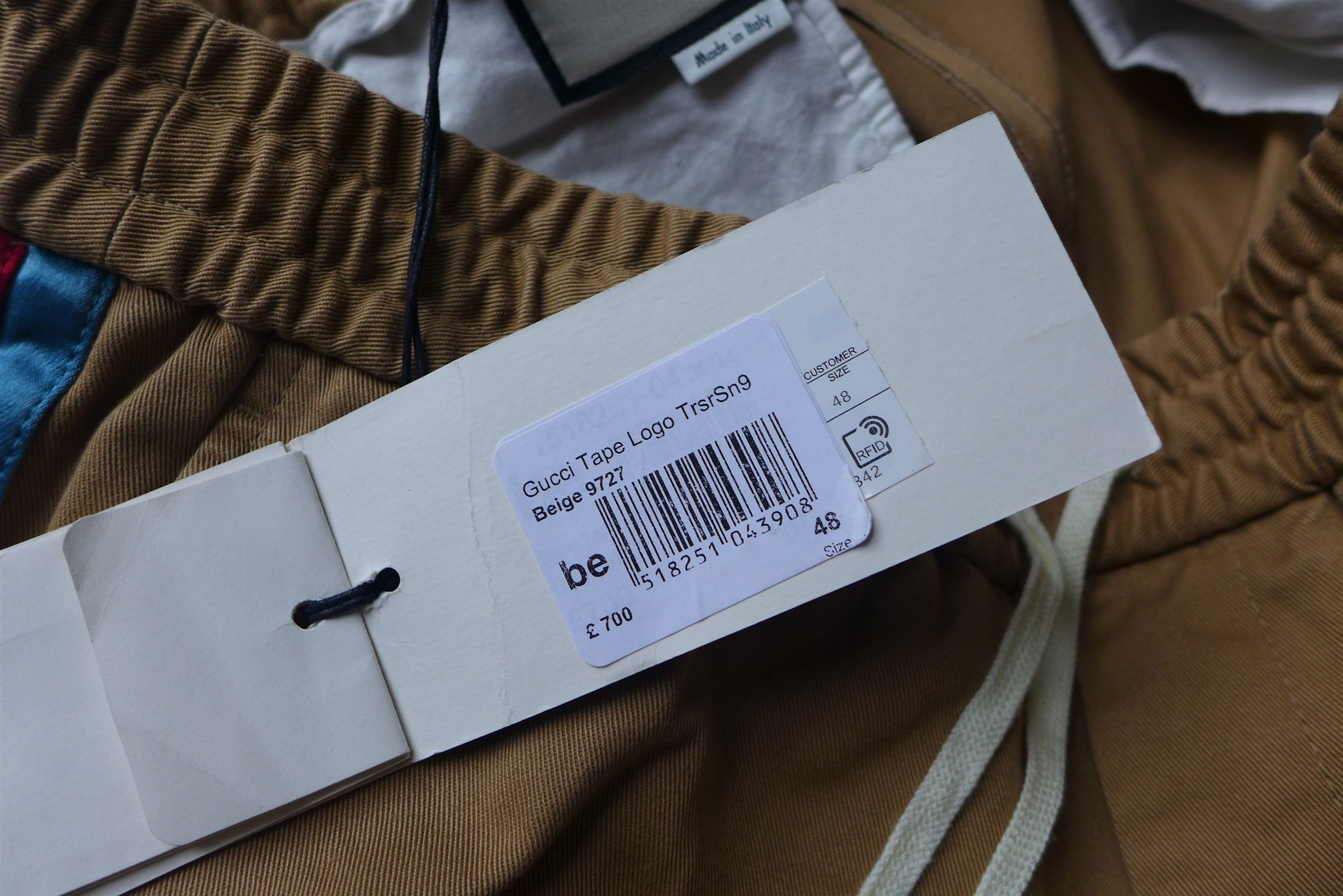 Gucci Gucci Taped Logo Chinos - Tan Cotton. Size US 32 / EU 48 - 10 Thumbnail