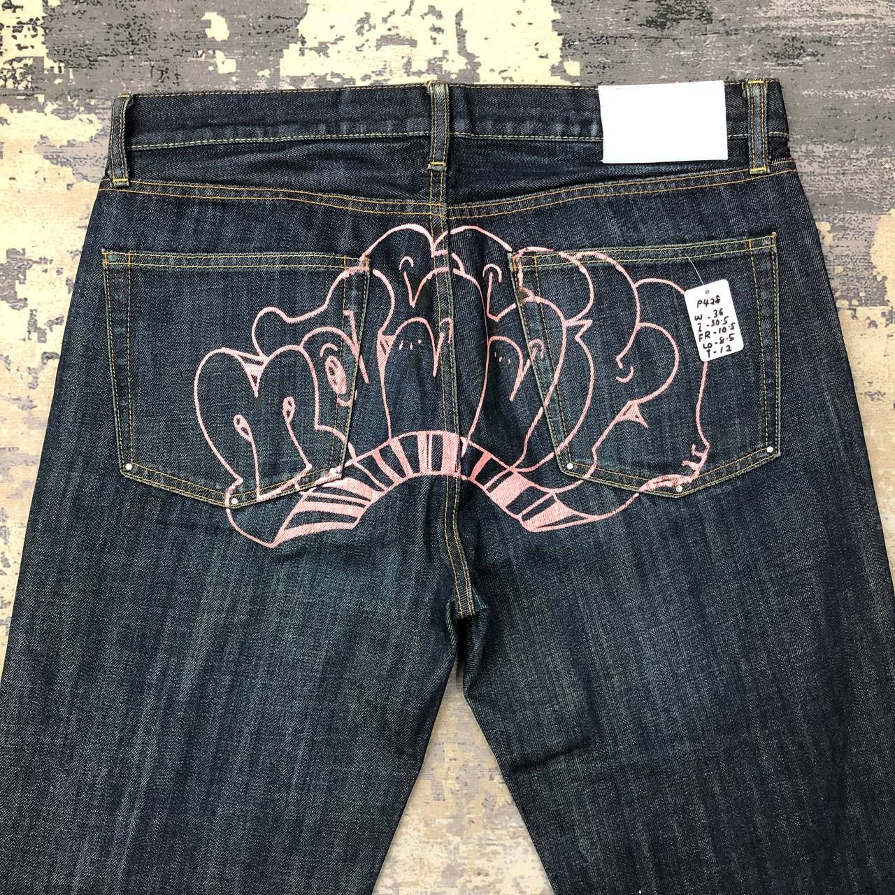 Massive P428 JAPAN MASSIVE DISTRESSED DENIM Size US 36 / EU 52 - 4 Thumbnail
