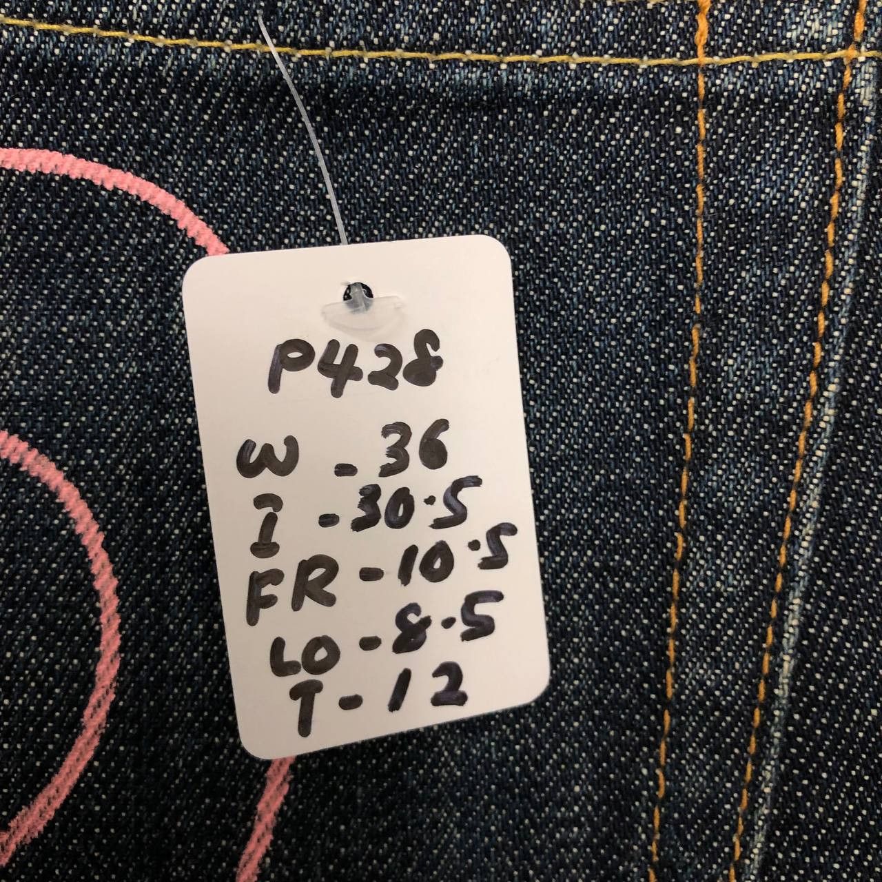 Massive P428 JAPAN MASSIVE DISTRESSED DENIM Size US 36 / EU 52 - 12 Thumbnail