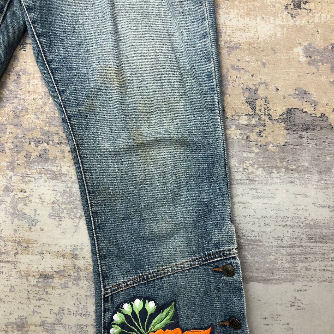 Kansai Yamamoto P402 KANSAI O2 FLARED JAPAN DENIM Size US 31 - 10 Thumbnail