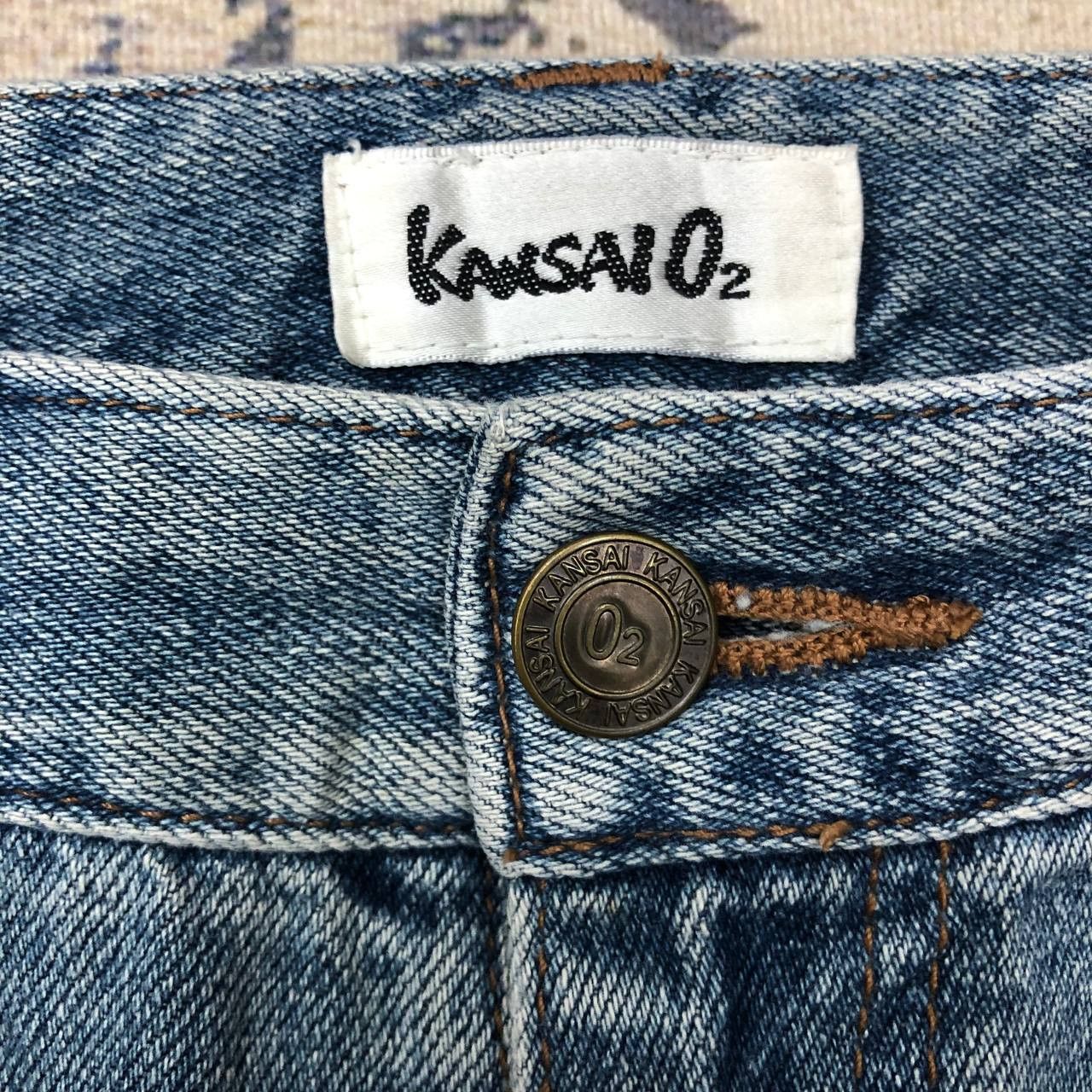 Kansai Yamamoto P402 KANSAI O2 FLARED JAPAN DENIM Size US 31 - 9 Thumbnail
