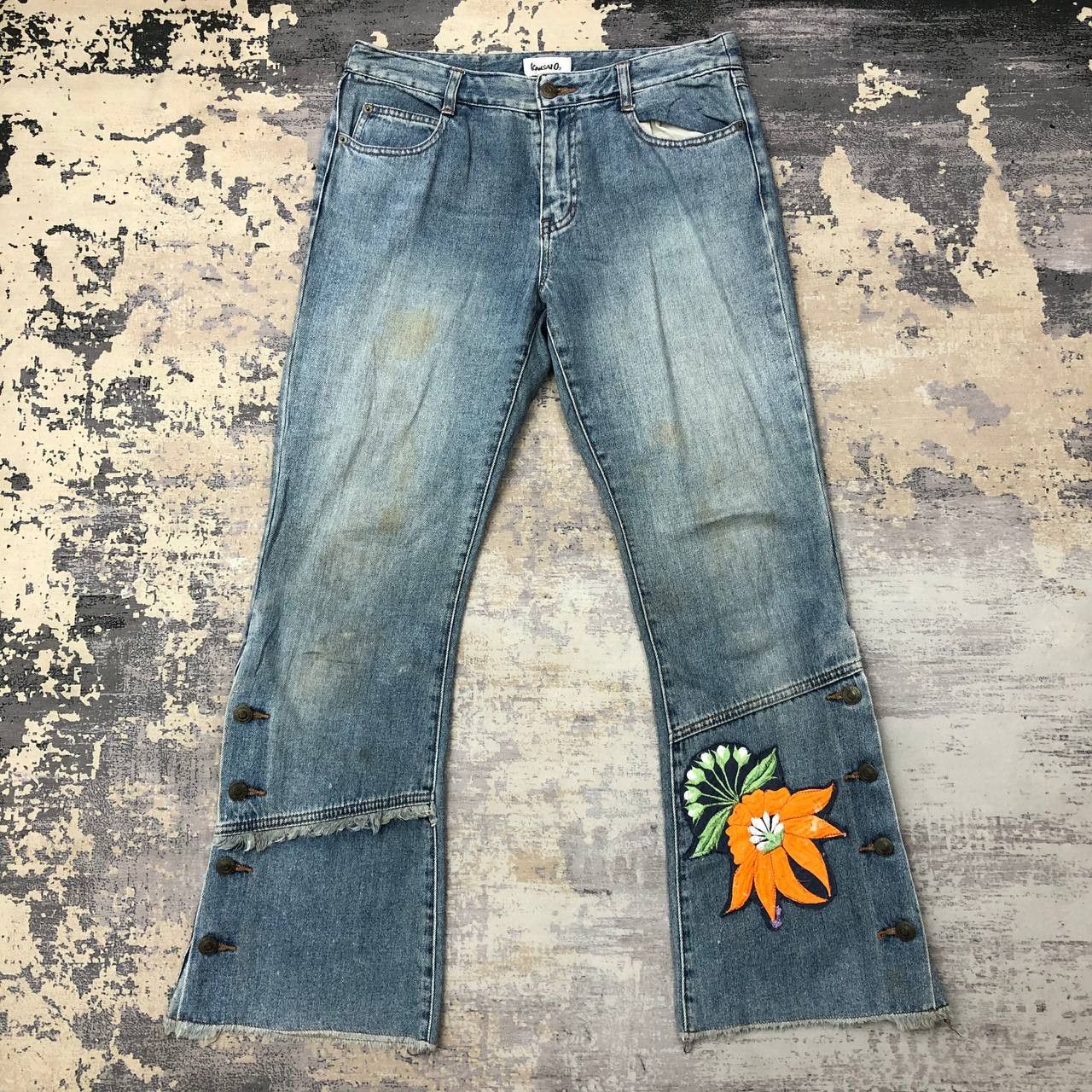 Kansai Yamamoto P402 KANSAI O2 FLARED JAPAN DENIM Size US 31 - 1 Thumbnail