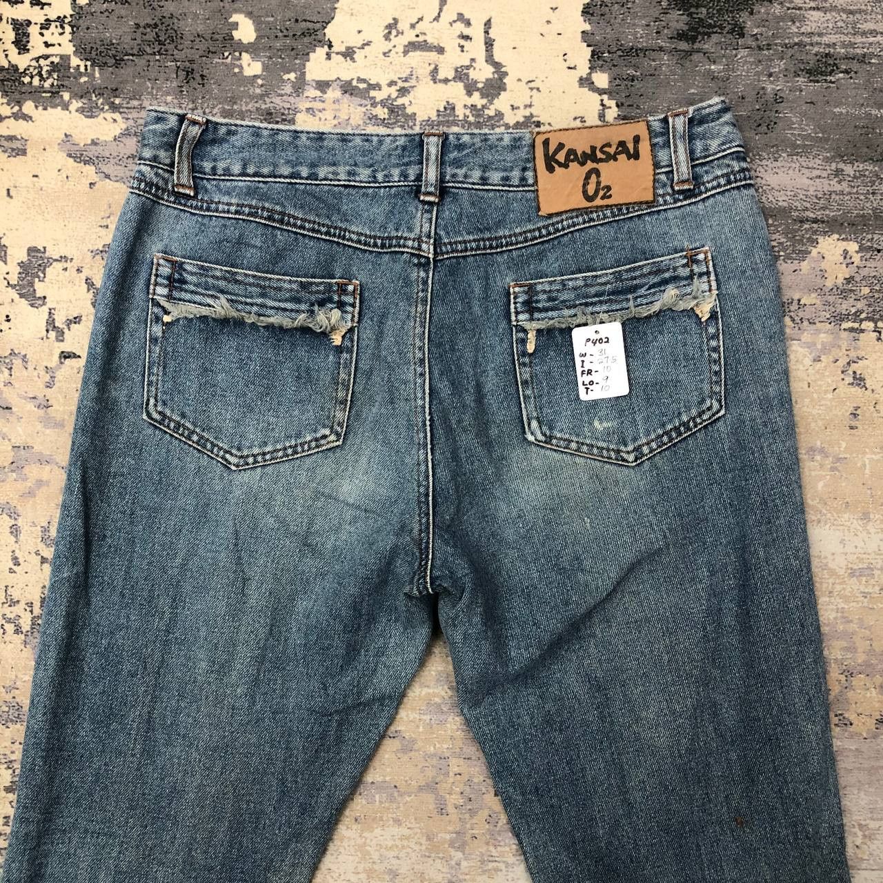 Kansai Yamamoto P402 KANSAI O2 FLARED JAPAN DENIM Size US 31 - 4 Thumbnail