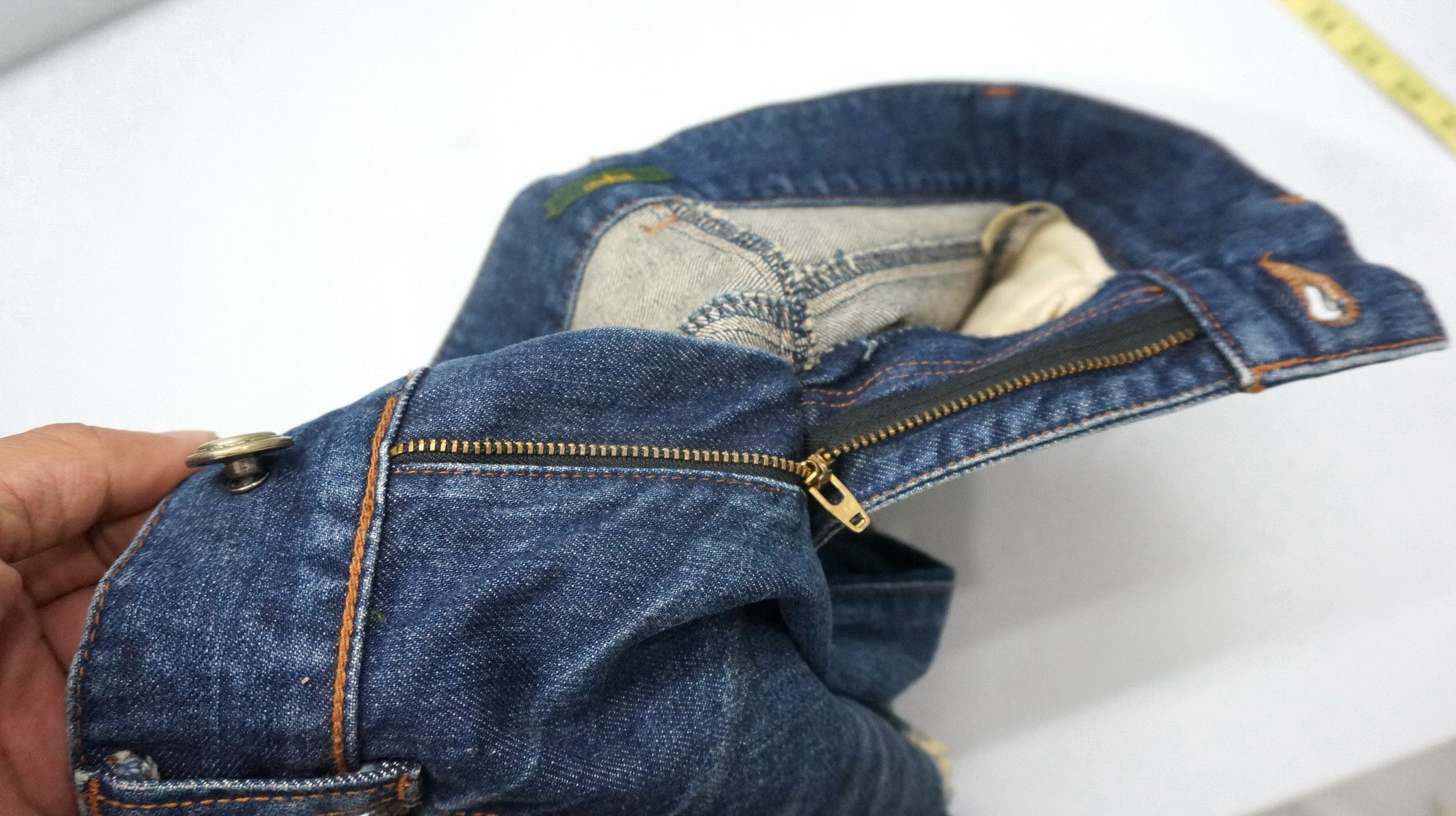Obelisk Fire Rare! OBELISK Japan Lowrise Distressed Flared Jeans Size US 30 / EU 46 - 21 Thumbnail