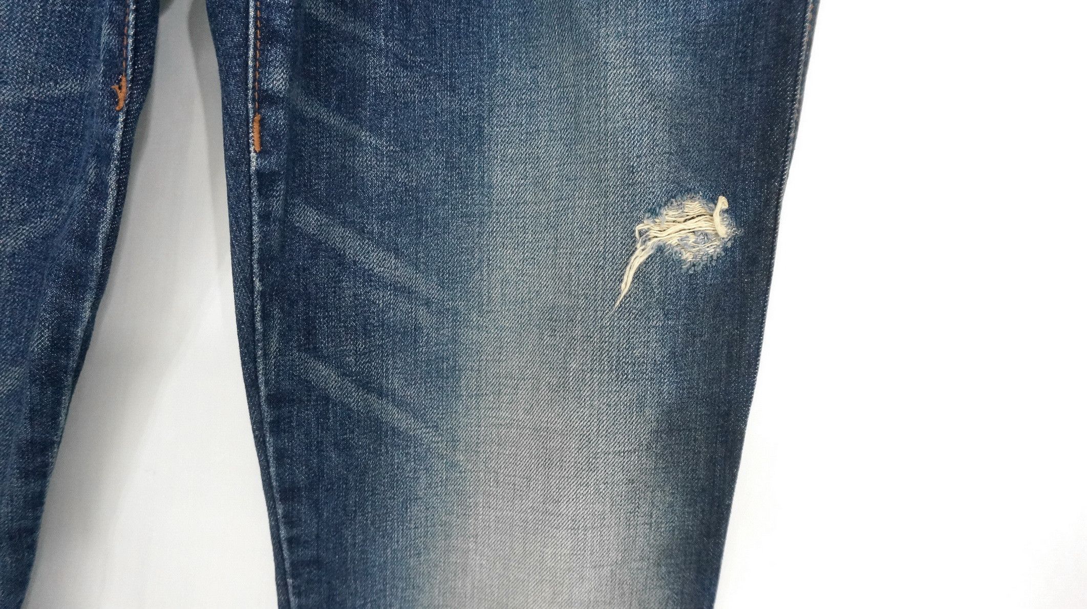 Obelisk Fire Rare! OBELISK Japan Lowrise Distressed Flared Jeans Size US 30 / EU 46 - 9 Thumbnail