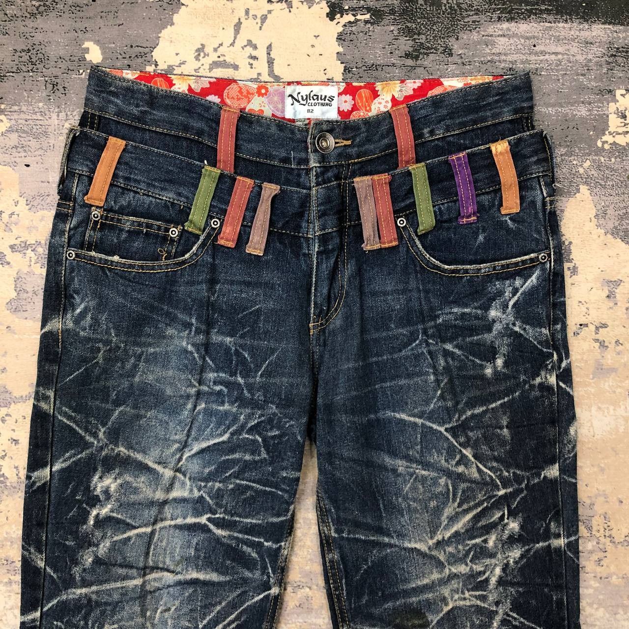 Japanese Brand P405 NYLAUS CLOTHING JAPAN DOUBLE WAIST JEANS Size US 32 / EU 48 - 3 Thumbnail