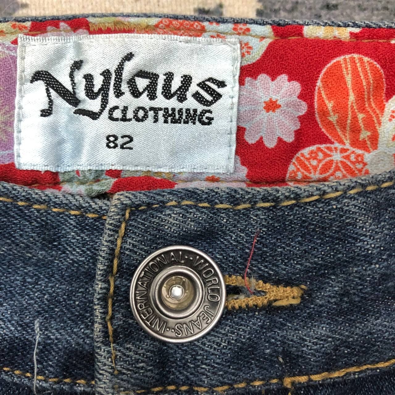 Japanese Brand P405 NYLAUS CLOTHING JAPAN DOUBLE WAIST JEANS Size US 32 / EU 48 - 5 Thumbnail