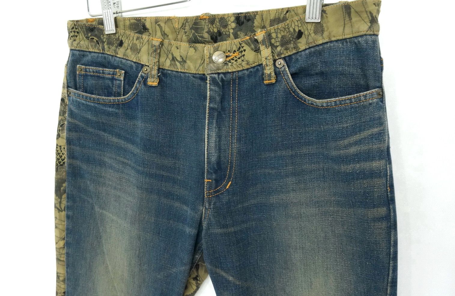 Japanese Brand Rare Vtg 🔥 Japan GLAMDY Shortrise Quilted Slim Worn Denim Size US 30 / EU 46 - 4 Thumbnail
