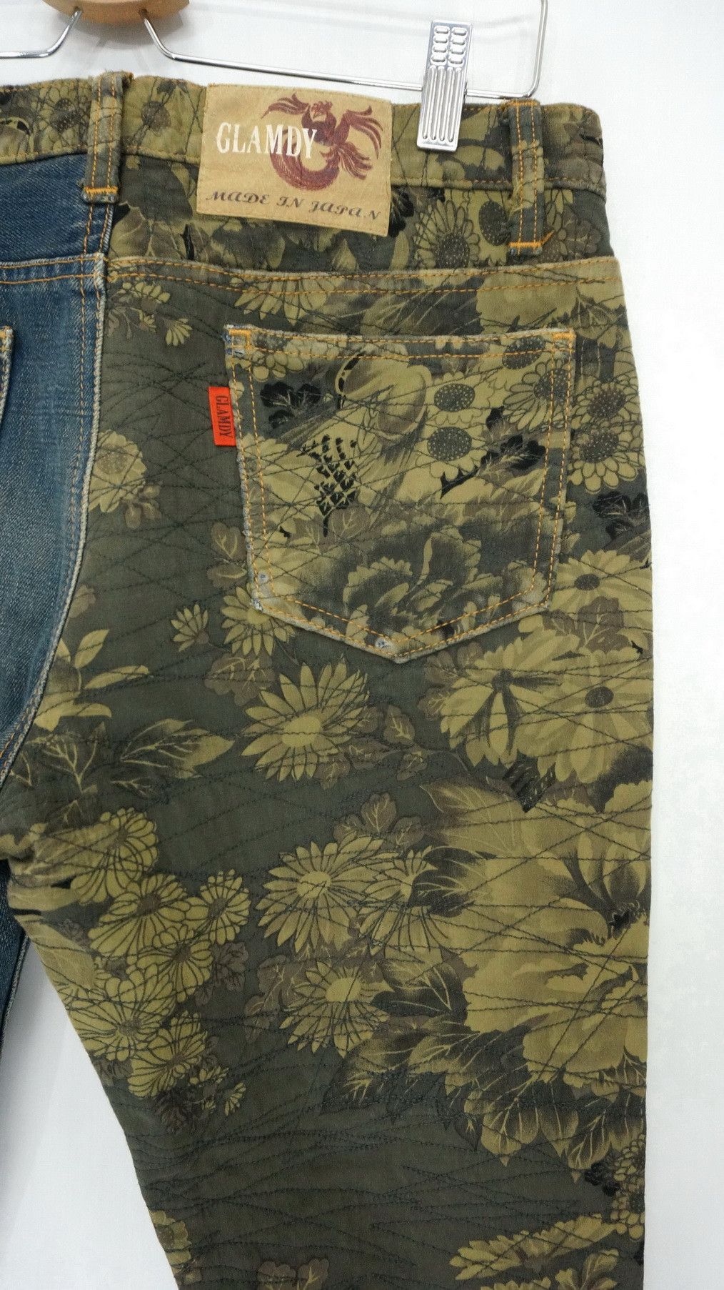 Japanese Brand Rare Vtg 🔥 Japan GLAMDY Shortrise Quilted Slim Worn Denim Size US 30 / EU 46 - 5 Thumbnail