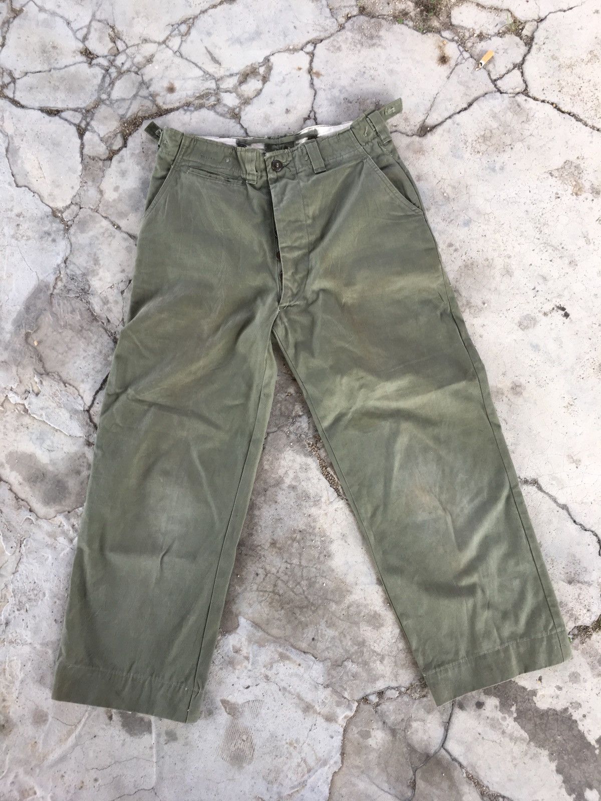 Vintage Vintage WWII Trousers Pants 1948 Issue Size US 30 / EU 46 - 1 Thumbnail