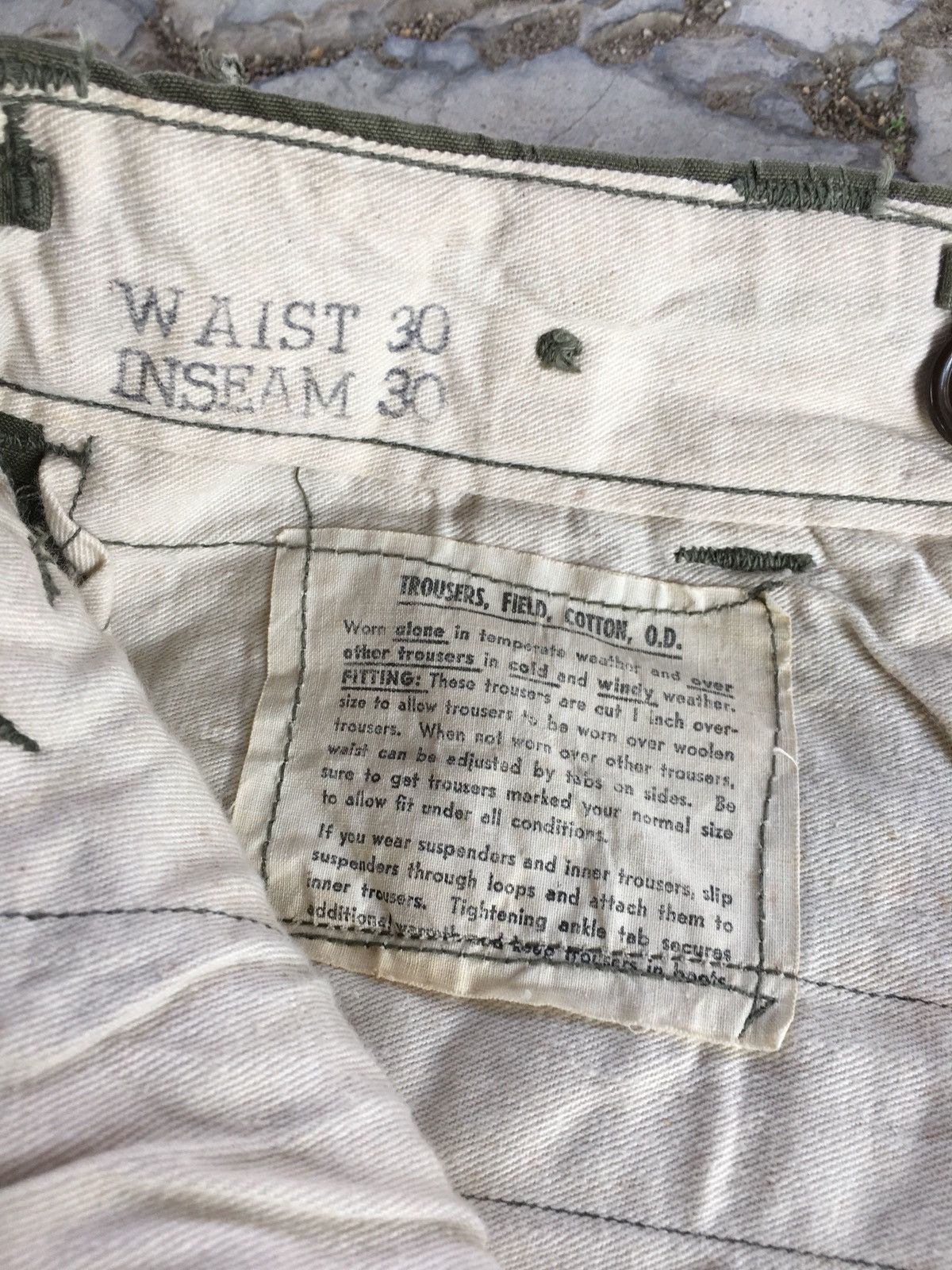 Vintage Vintage WWII Trousers Pants 1948 Issue Size US 30 / EU 46 - 7 Thumbnail