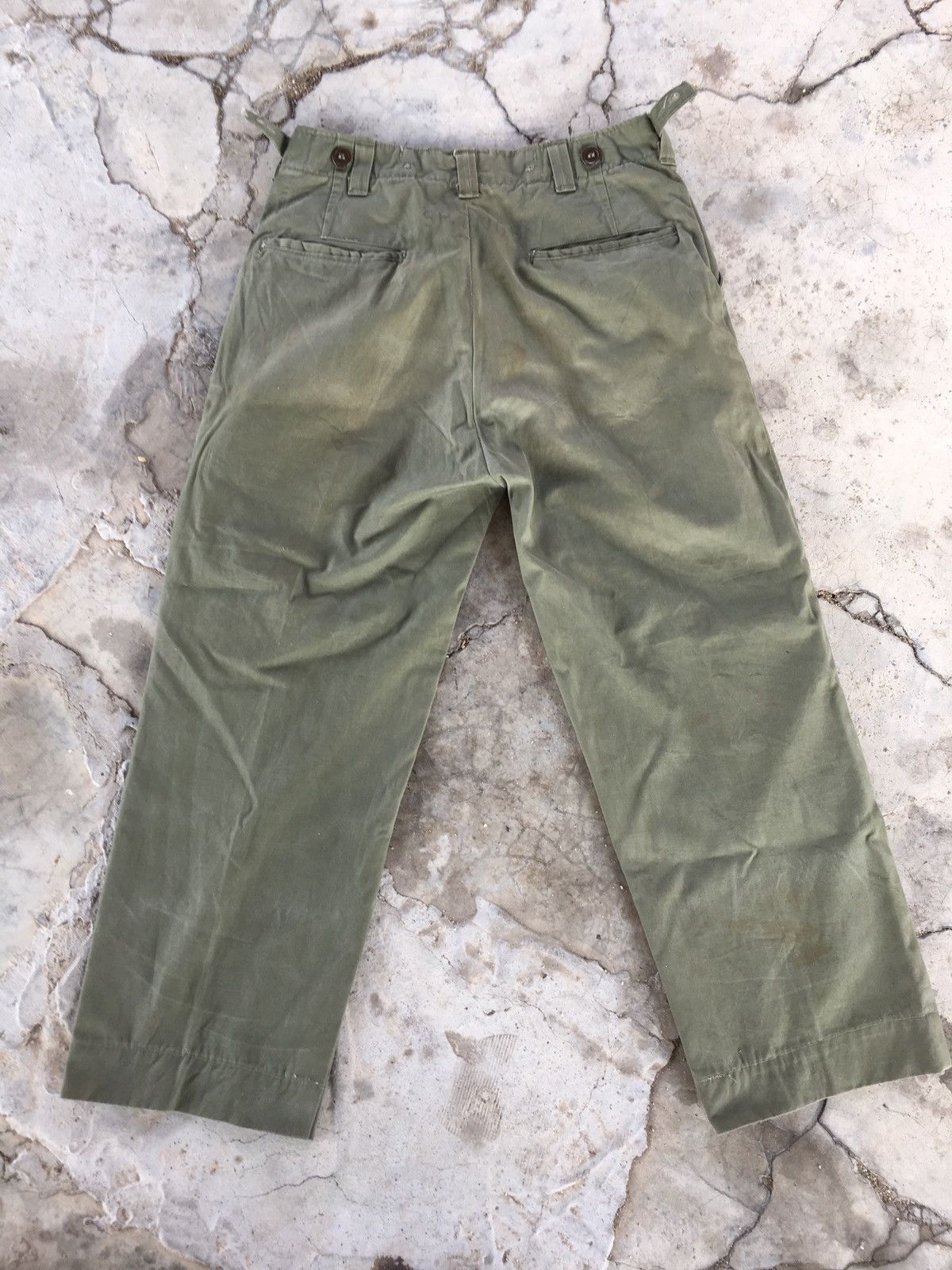 Vintage Vintage WWII Trousers Pants 1948 Issue Size US 30 / EU 46 - 2 Thumbnail