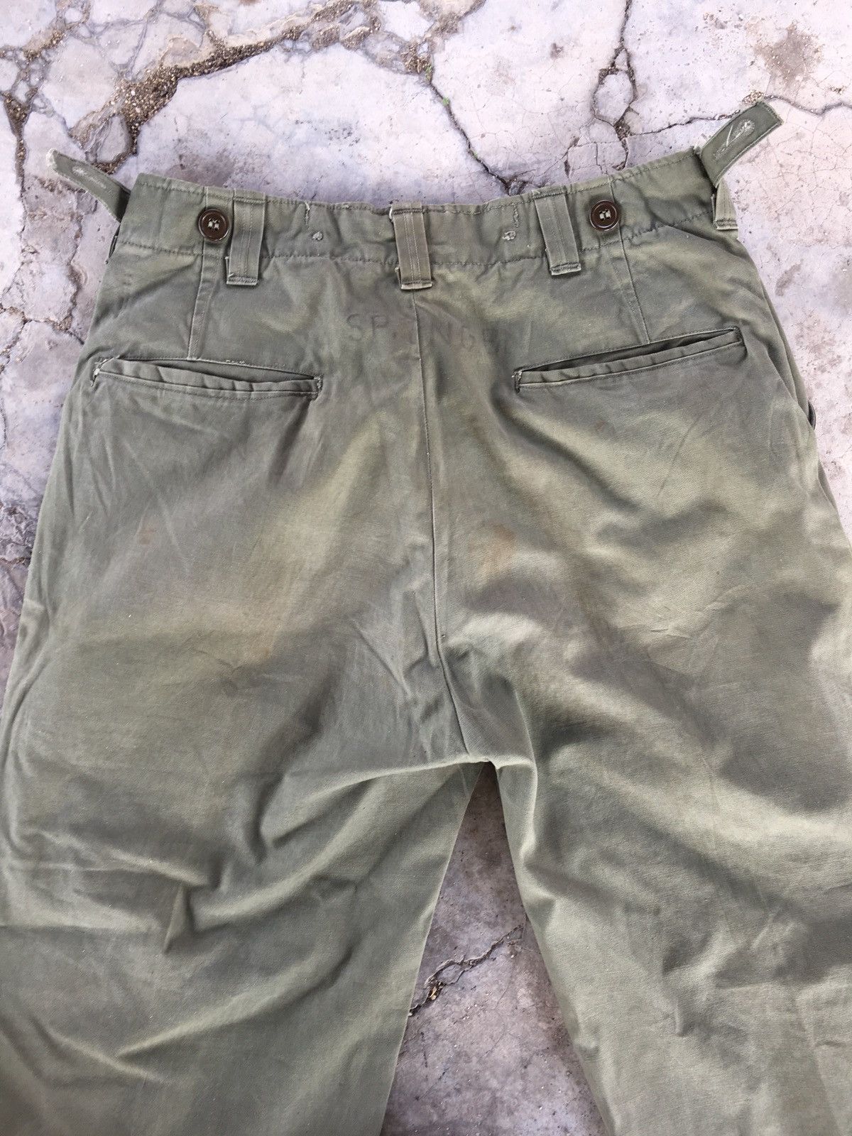 Vintage Vintage WWII Trousers Pants 1948 Issue Size US 30 / EU 46 - 4 Thumbnail