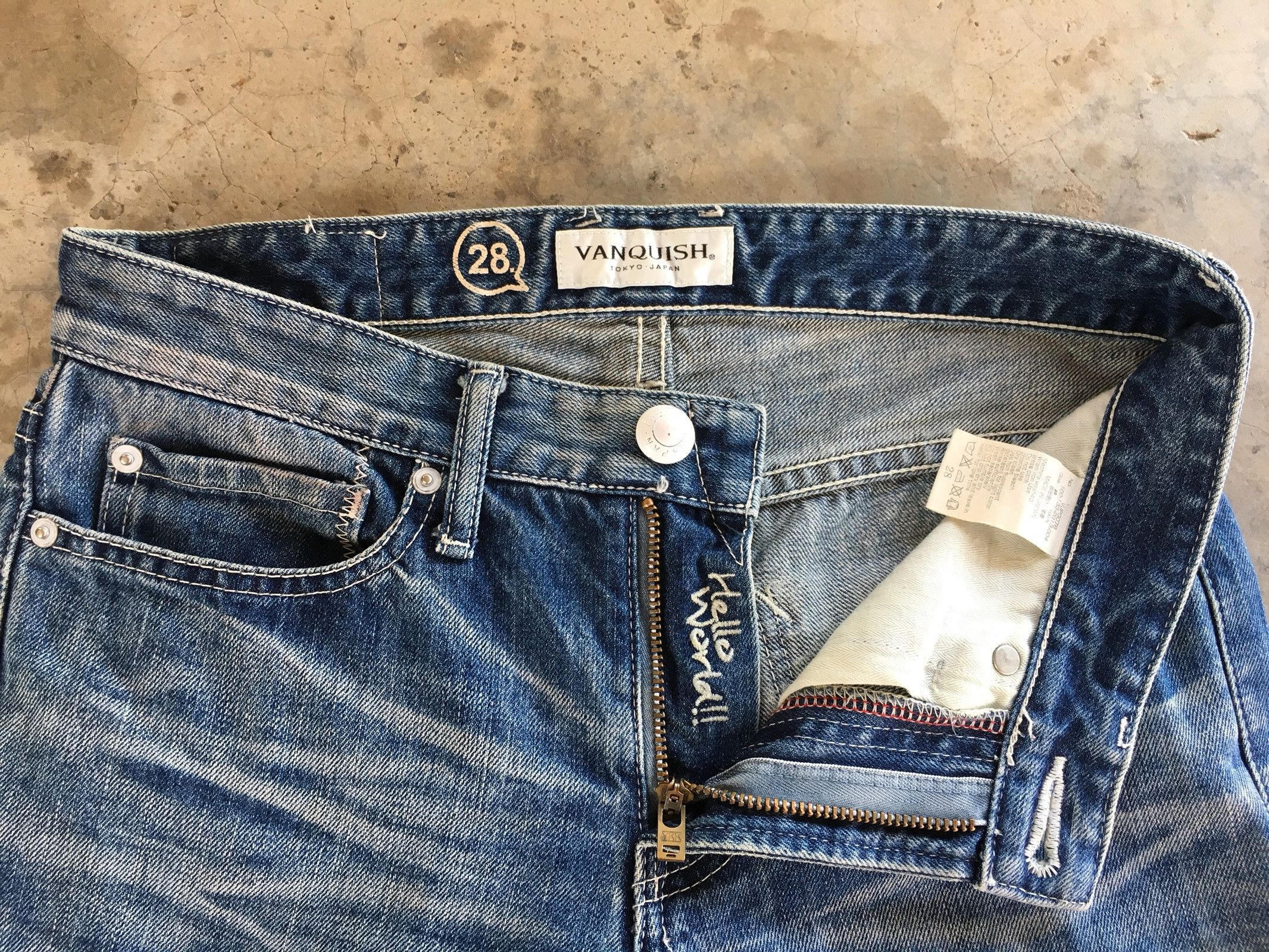 Vanquish Vanquish Tokyo Japan Denim Jeans Hello World Size US 30 / EU 46 - 6 Thumbnail