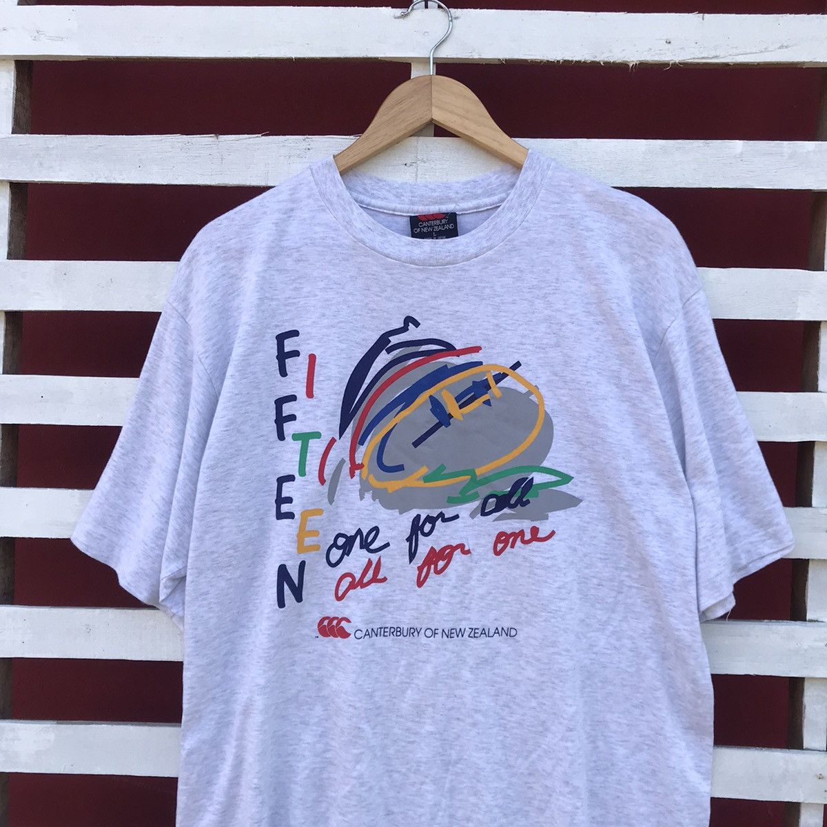 Canterbury of New Zealand Vintage Canterburry art shirt japan made Size US L / EU 52-54 / 3 - 3 Thumbnail