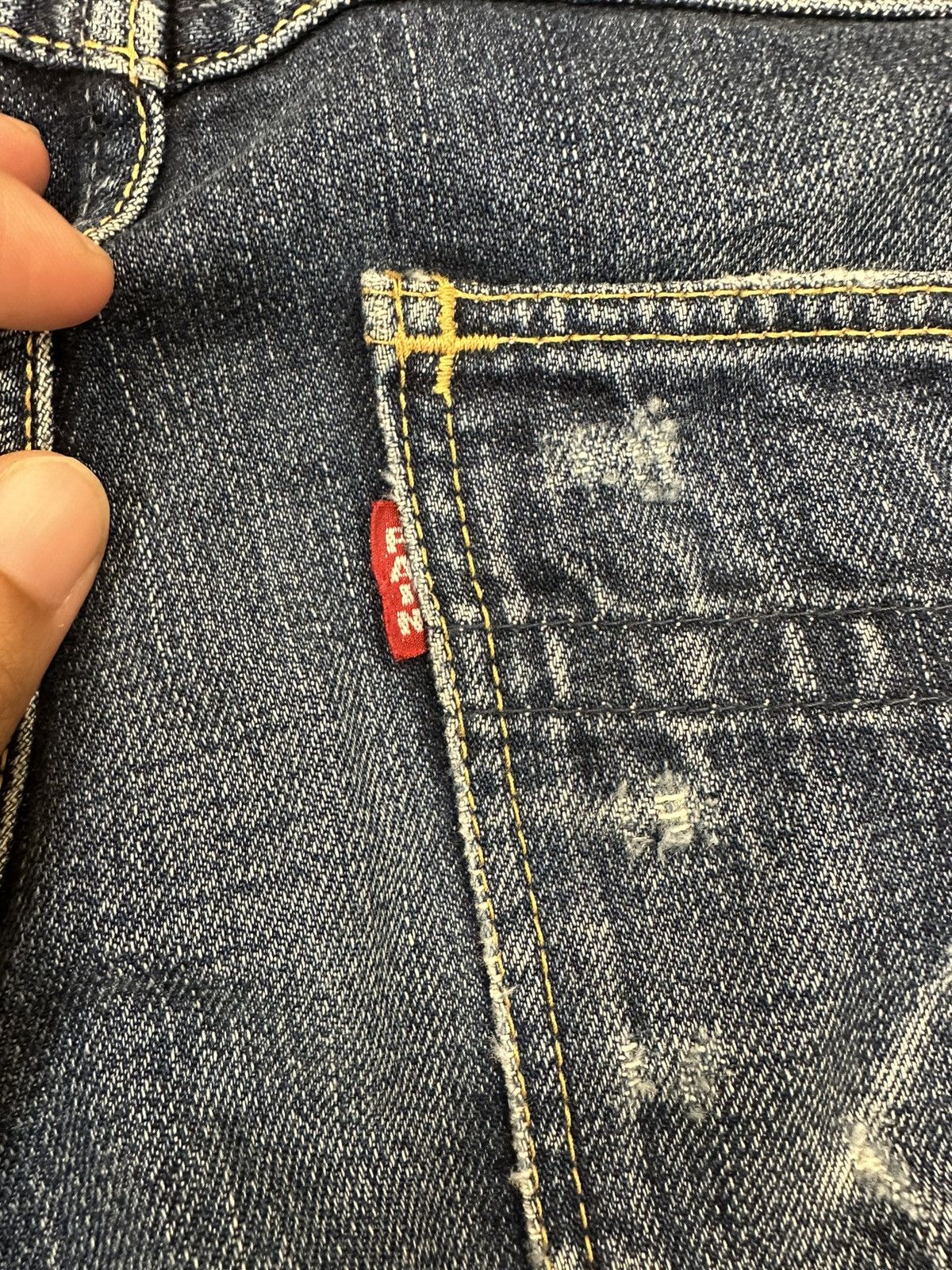 Loveless Number (N)ine Pain Distressed Denim Pants Size US 30 / EU 46 - 8 Thumbnail