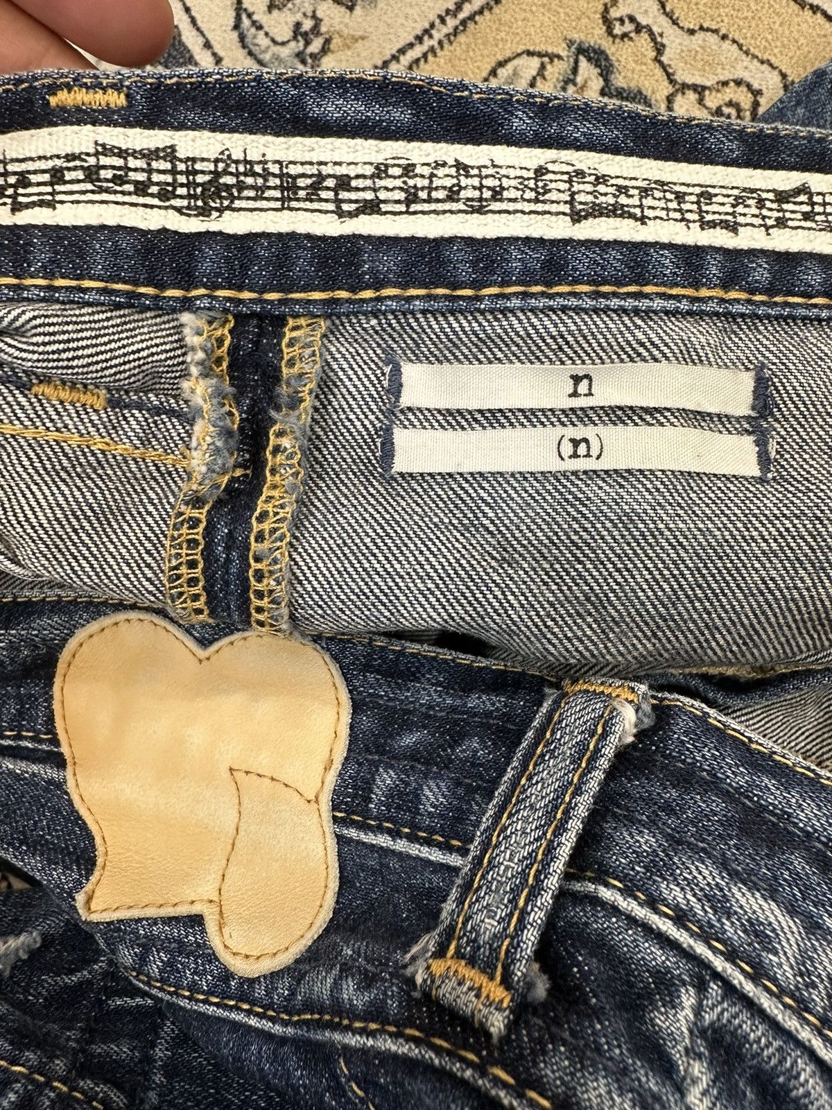 Loveless Number (N)ine Pain Distressed Denim Pants Size US 30 / EU 46 - 12 Thumbnail