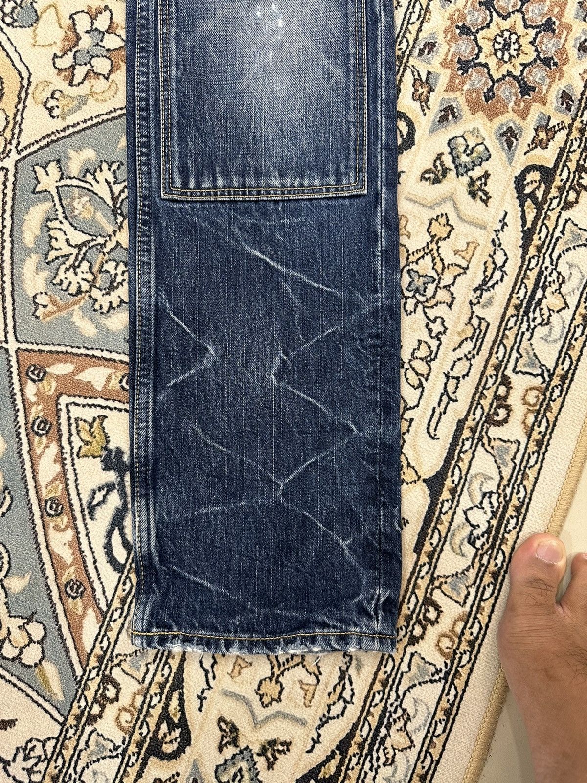 Loveless Number (N)ine Pain Distressed Denim Pants Size US 30 / EU 46 - 3 Thumbnail