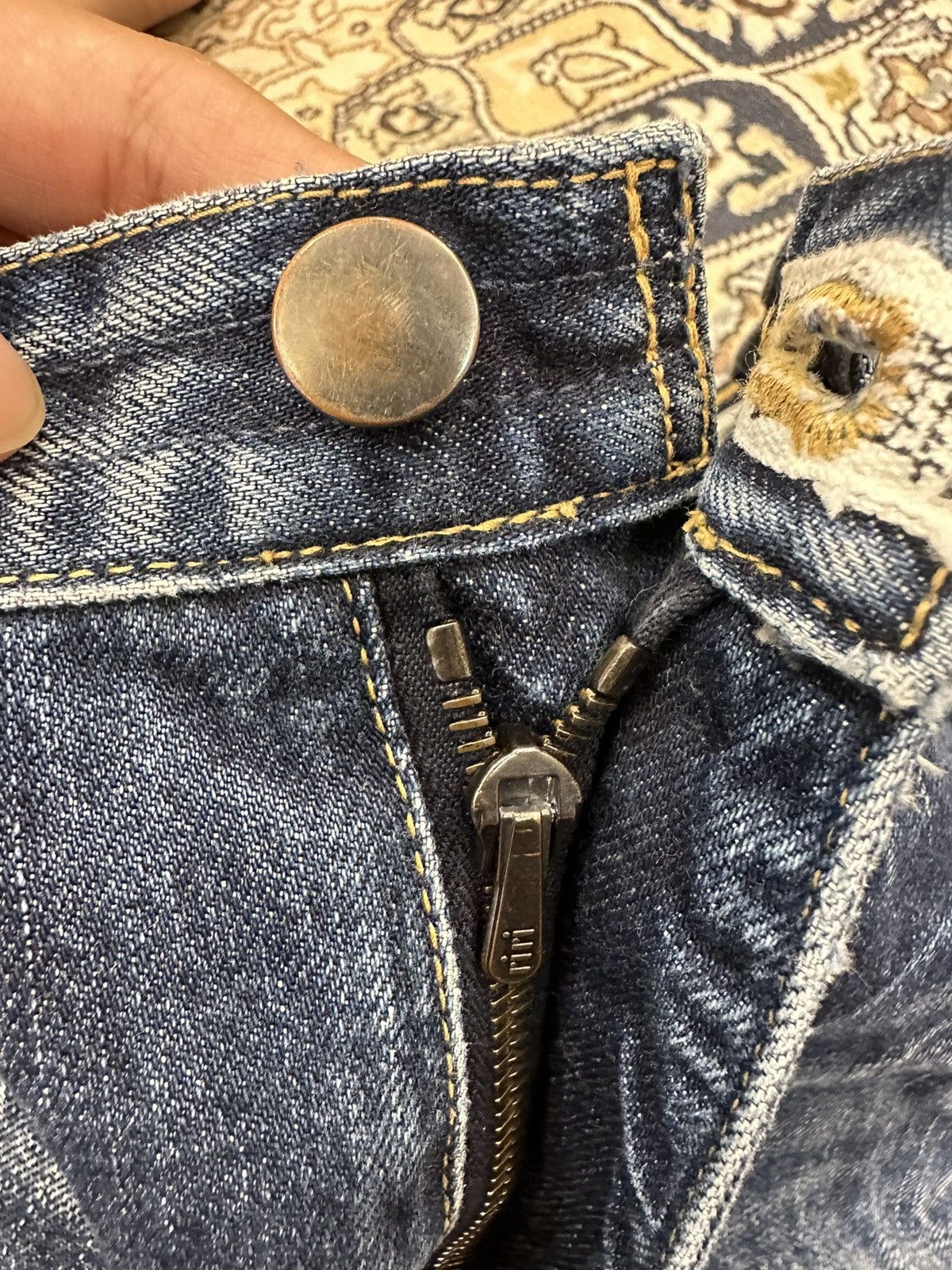 Loveless Number (N)ine Pain Distressed Denim Pants Size US 30 / EU 46 - 11 Thumbnail
