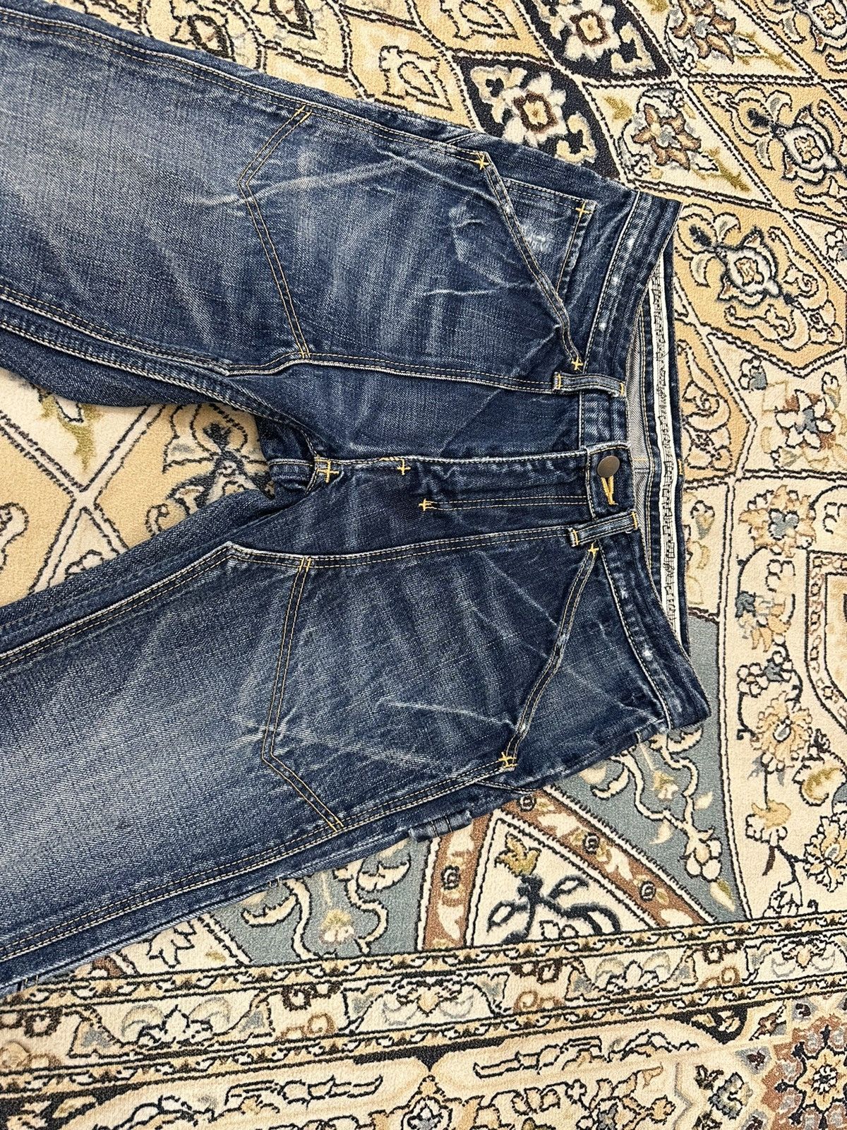 Loveless Number (N)ine Pain Distressed Denim Pants Size US 30 / EU 46 - 5 Thumbnail