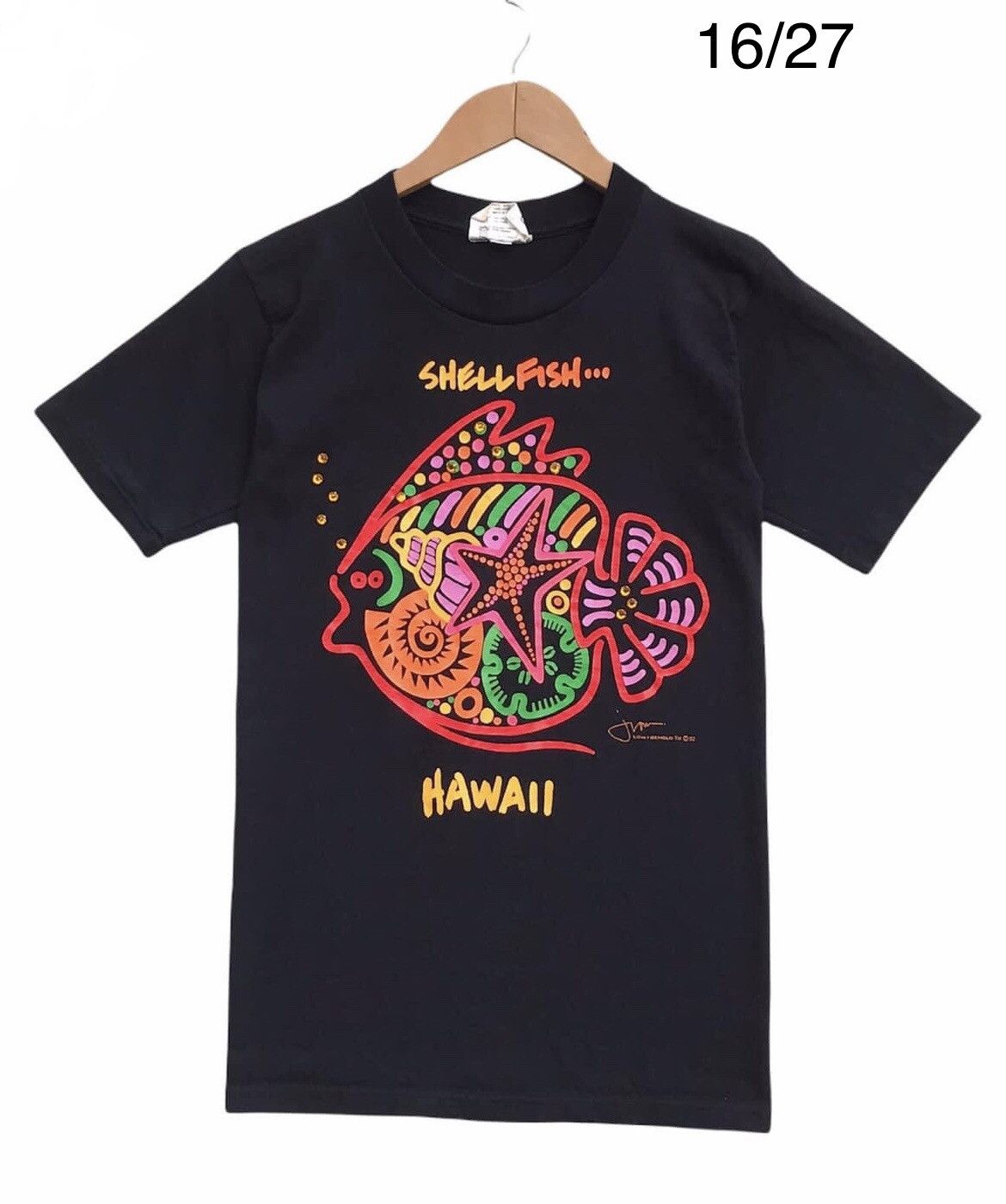 Vintage 🔥Accept Binding Offer🔥 90s Shell Fish Hawaii Surf Size US S / EU 44-46 / 1 - 1 Thumbnail