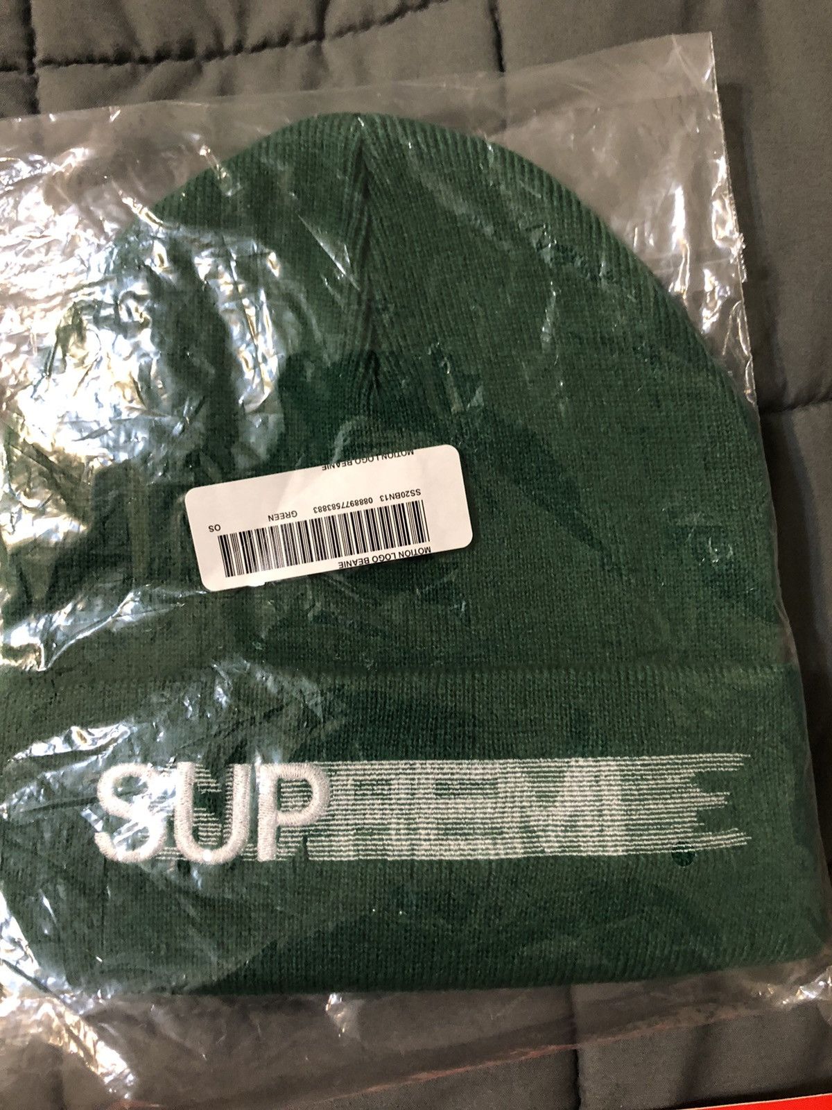 Supreme Supreme “Motion Logo Beanie” in Green - OS - Deadstock 🧢 Size ONE SIZE - 3 Thumbnail