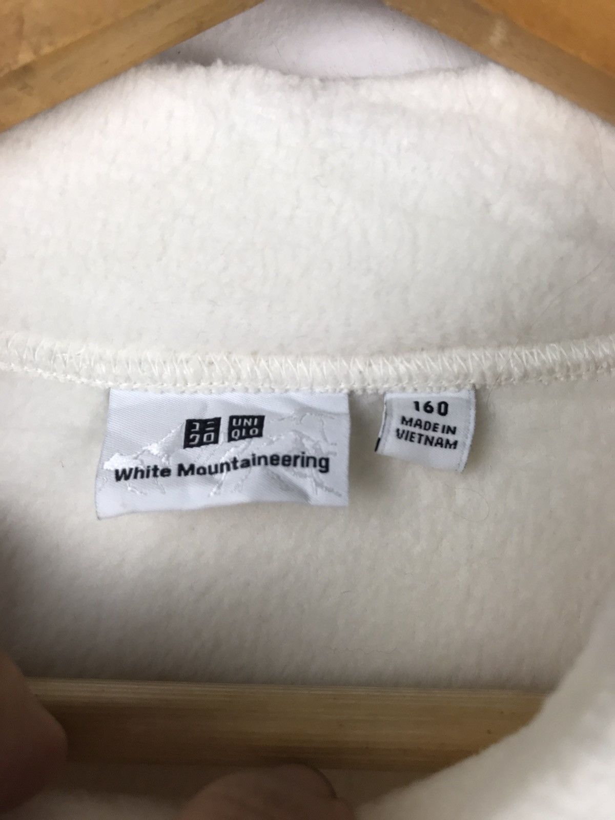 Uniqlo × Vintage × White Mountaineering Uniqlo White Mountaineering White Fleece Size US S / EU 44-46 / 1 - 4 Thumbnail