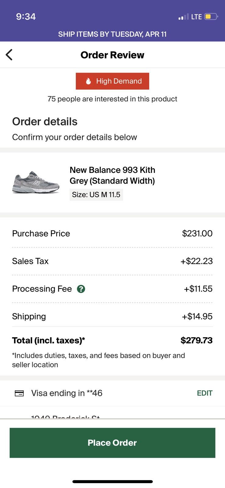 Kith × New Balance 2018 Kith New Balance 993 Shoes Size US 11.5 / EU 44-45 - 9 Thumbnail