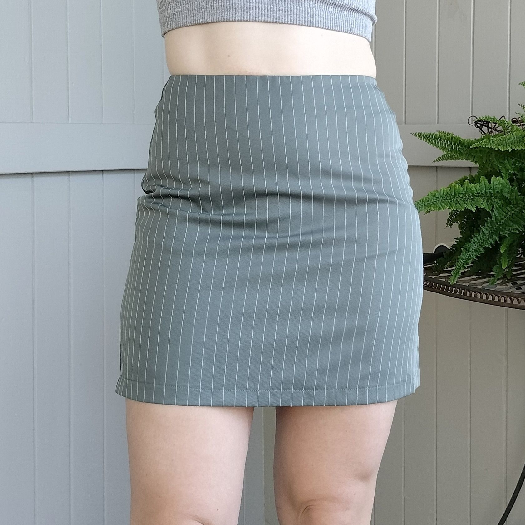 Other Dissh Skirt High Waist Mini A Line Pinstripe Schoolgirl NEW Size 28" / US 6 / IT 42 - 1 Thumbnail