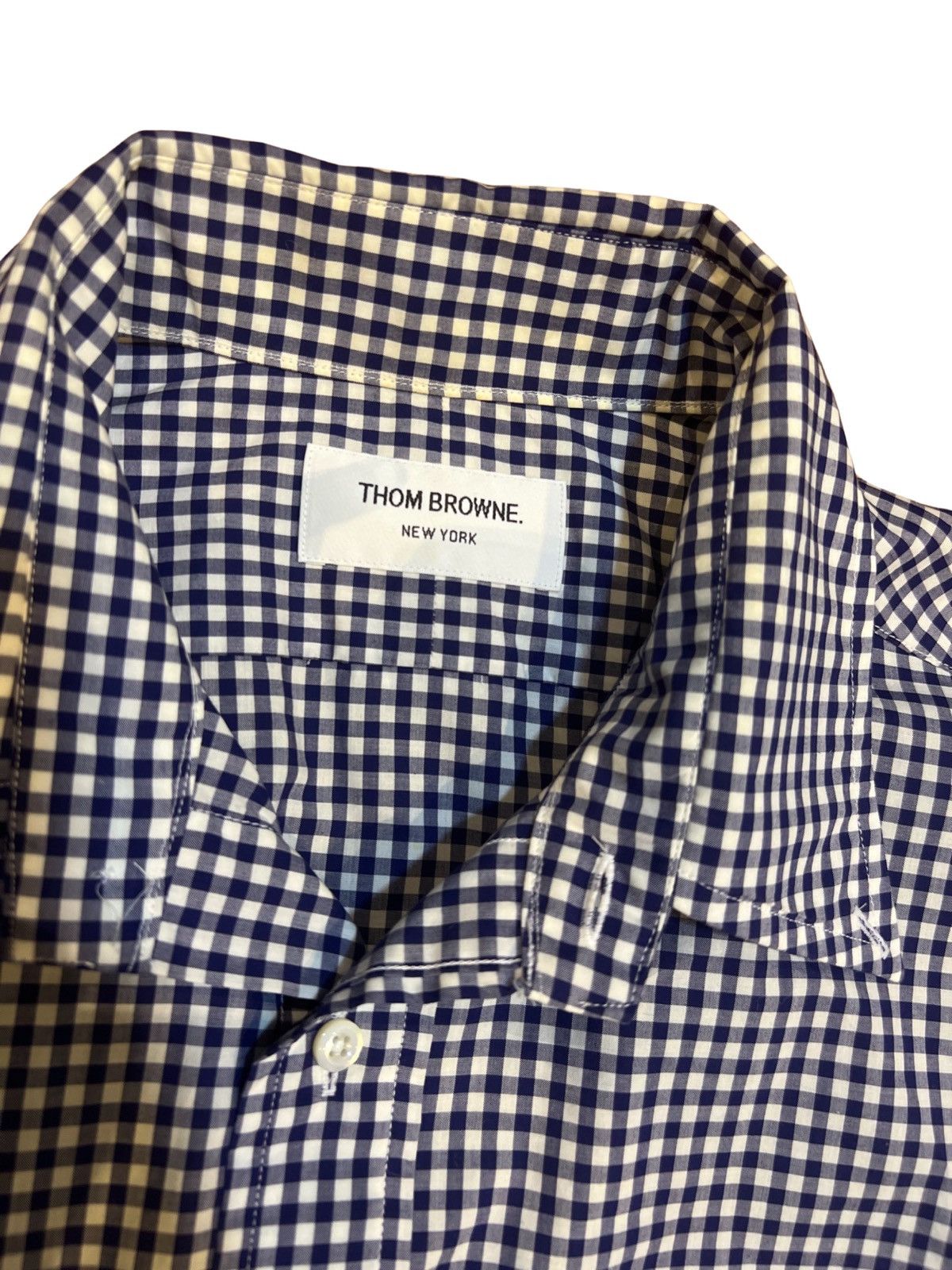 Thom Browne THOM BROWNE CHECKERED ARM GROSS GRAIN SHIRT Size US XL / EU 56 / 4 - 3 Thumbnail
