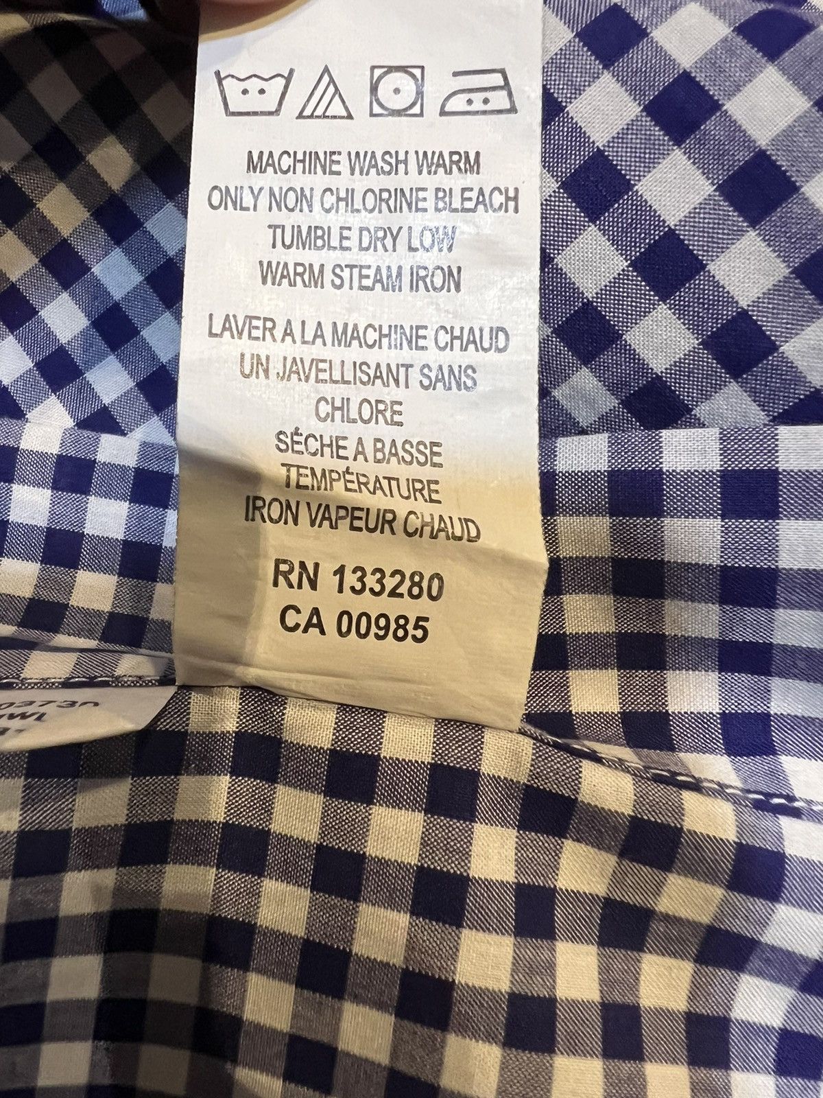 Thom Browne THOM BROWNE CHECKERED ARM GROSS GRAIN SHIRT Size US XL / EU 56 / 4 - 6 Thumbnail