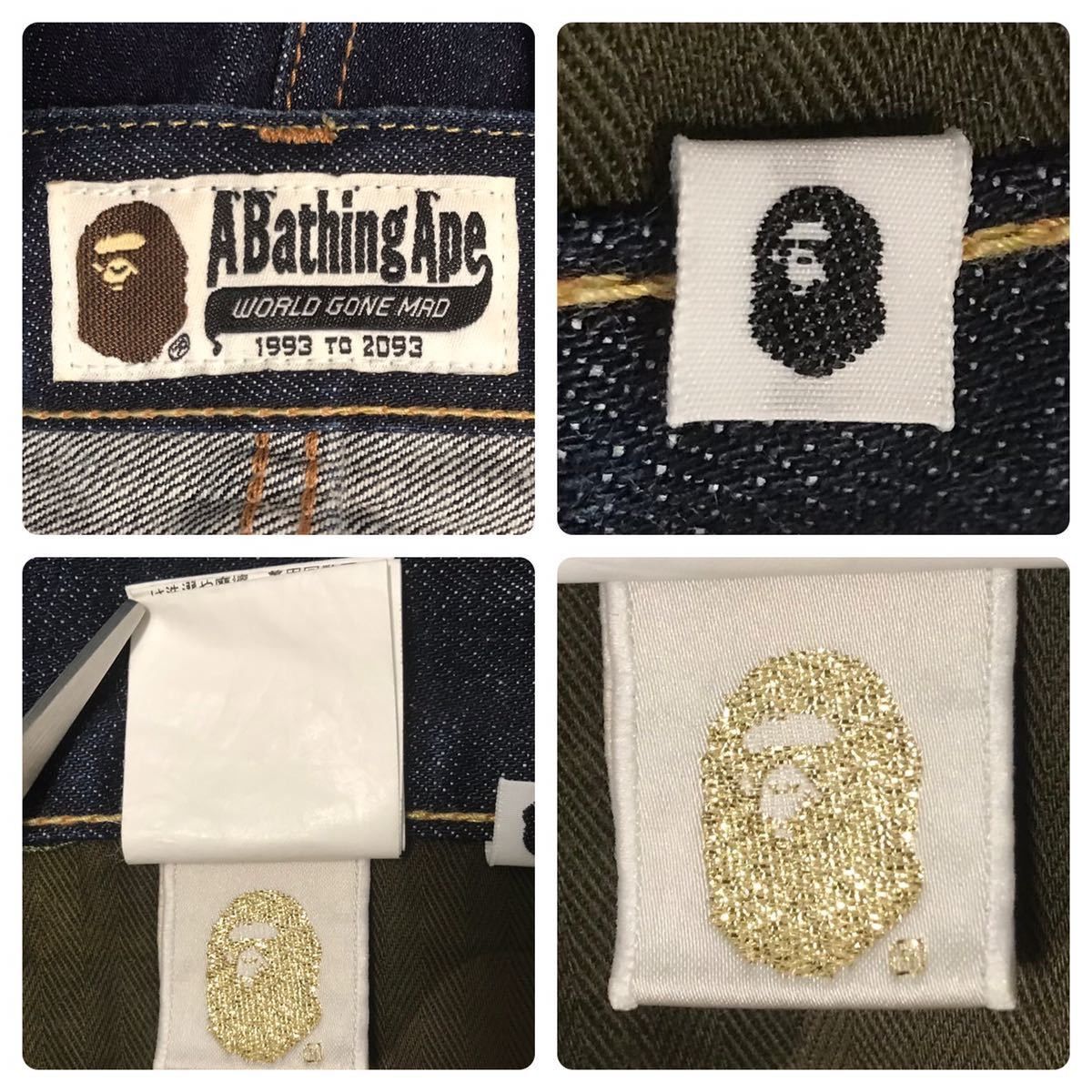Bape BAPE milo embroidery denim shorts a bathing ape ★size L Size US 34 / EU 50 - 6 Thumbnail